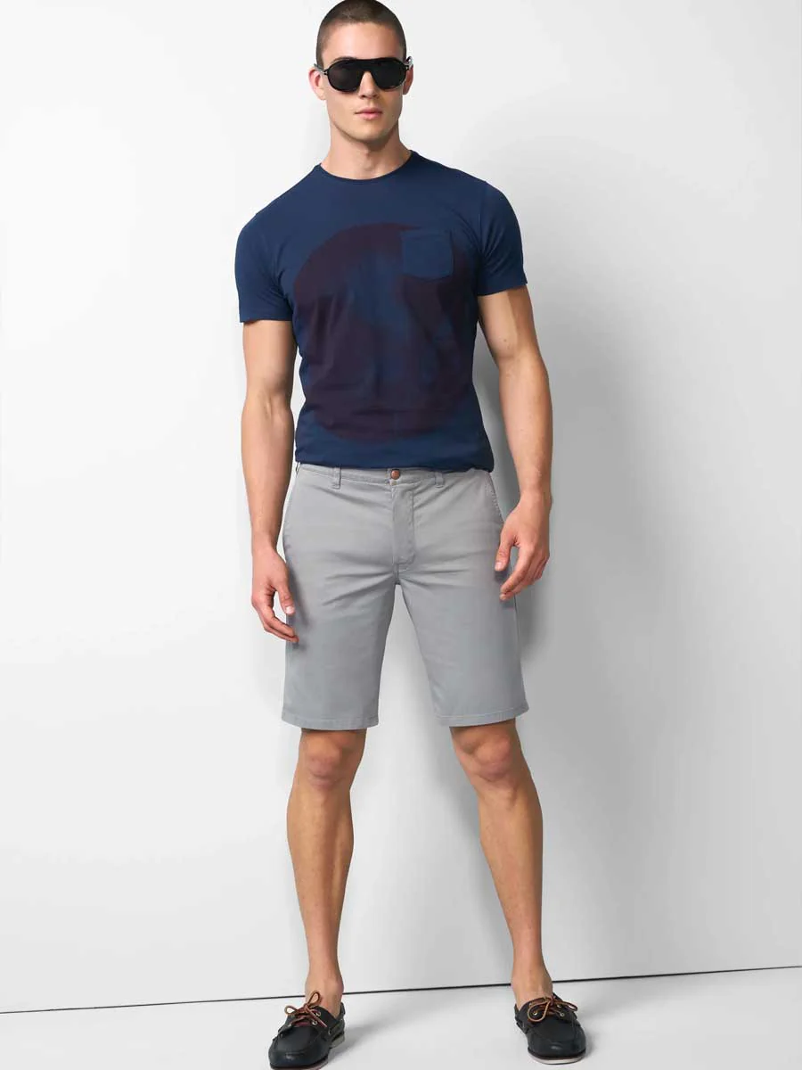 MEYER M5 Shorts - 6024 Modern Fit - Super Stretch Organic Cotton - Grey - Image 3
