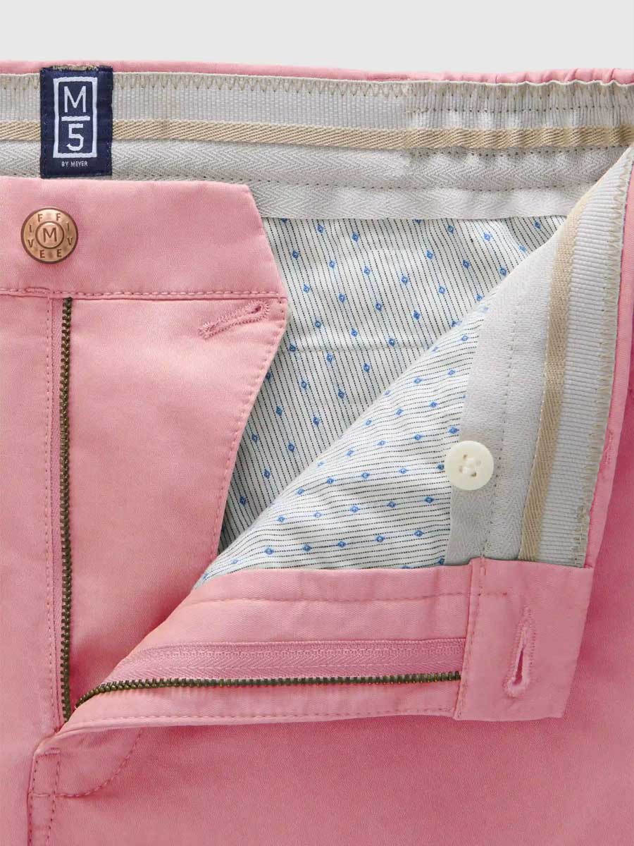 MEYER M5 Shorts - 6024 Modern Fit - Super Stretch Organic Cotton - Salmon - Image 5