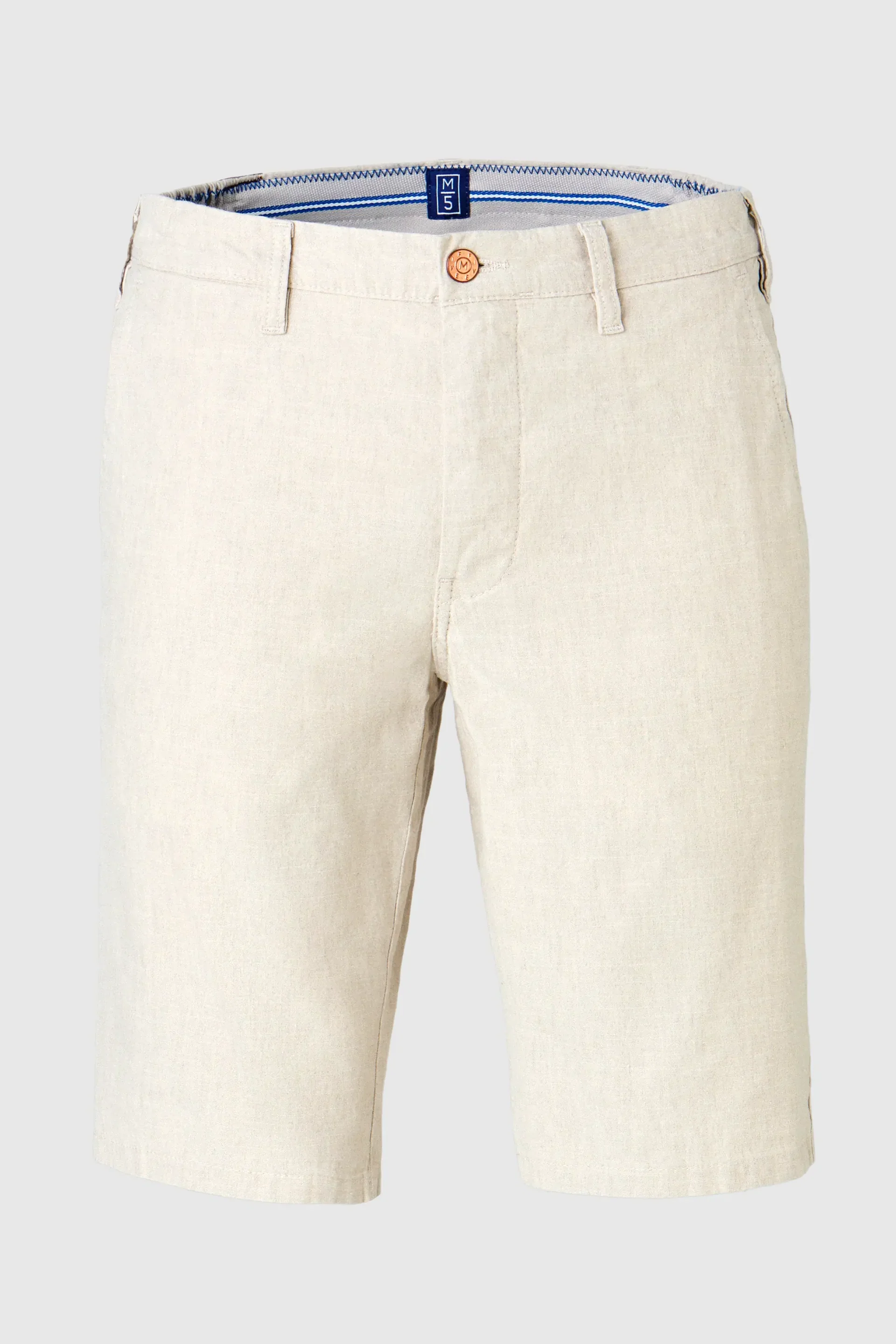 MEYER M5 Linen Shorts - 6027 Modern Fit - Super Stretch Linen - Beige - Image 7