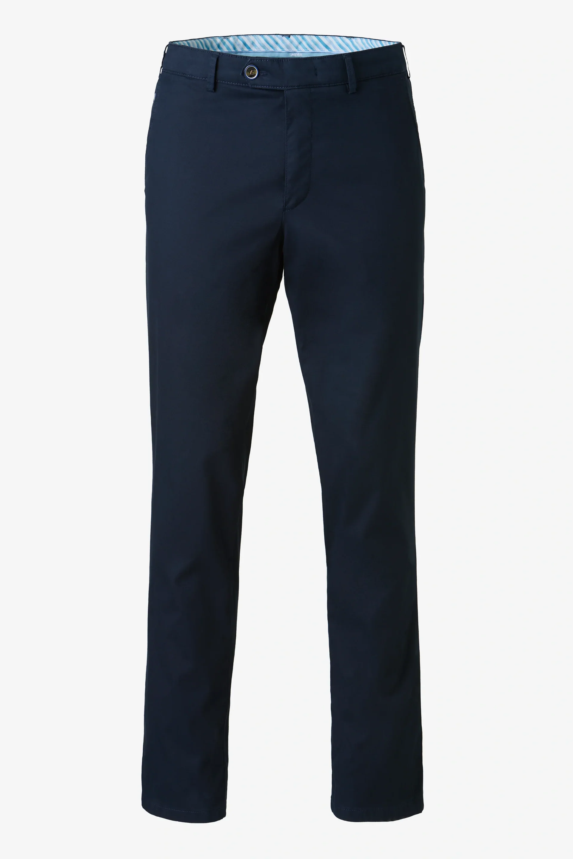 MEYER Roma Comfort Fit Chinos – 5080 Organic Cotton Stretch – Navy - Image 7