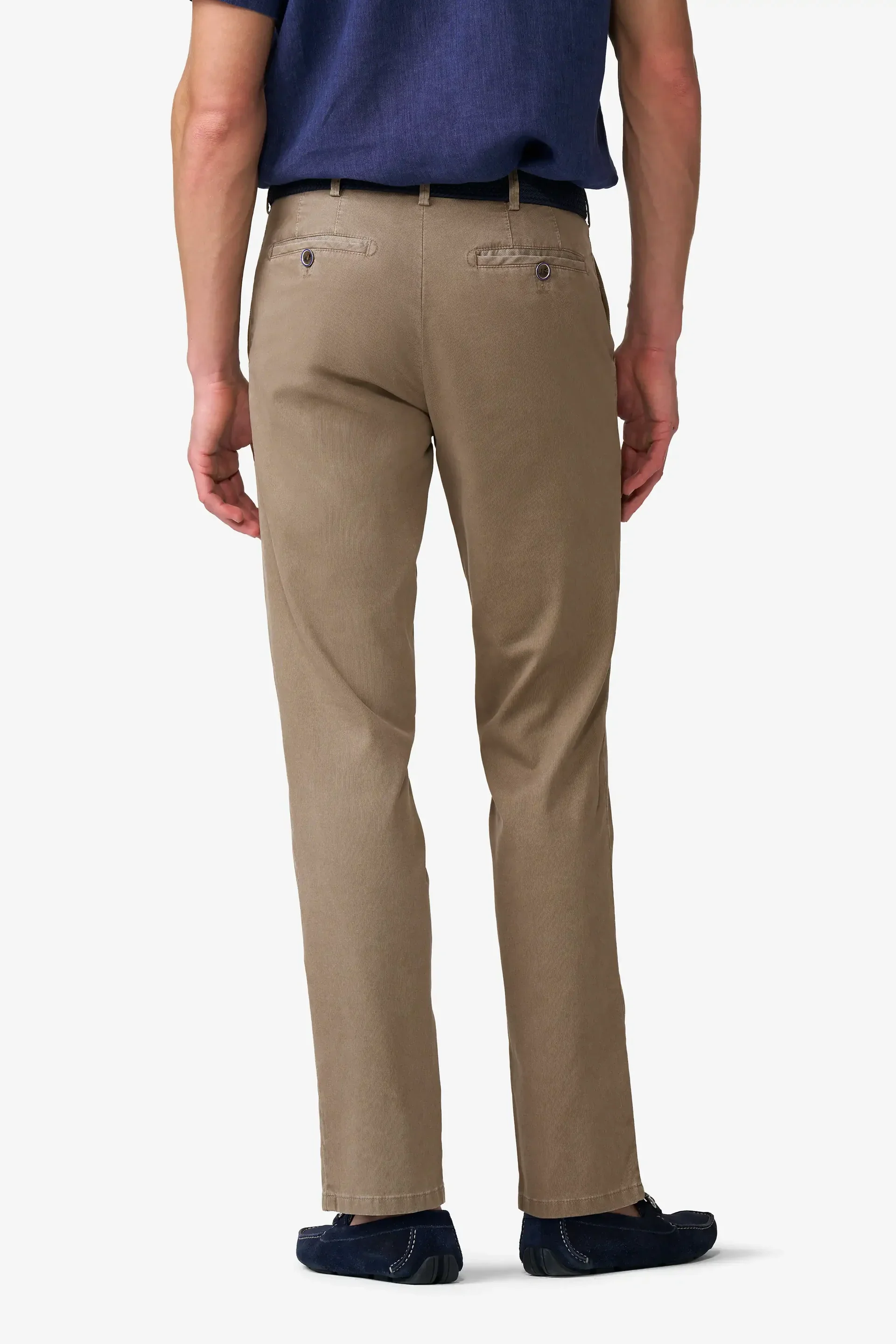 MEYER Roma Comfort Fit Chinos – 5080 Organic Cotton Stretch – Sand - Image 4
