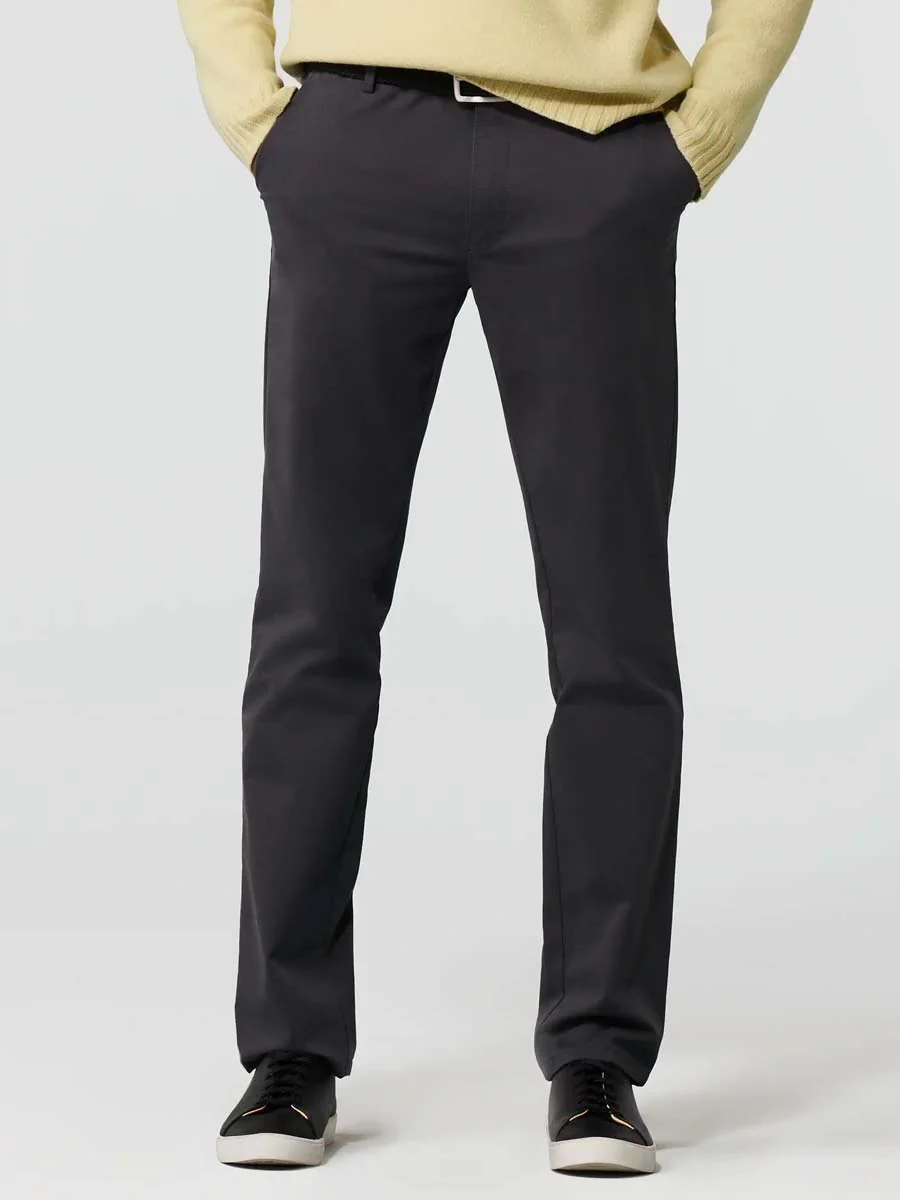 MEYER Oslo Trousers - 316 Luxury Cotton Chinos - Charcoal