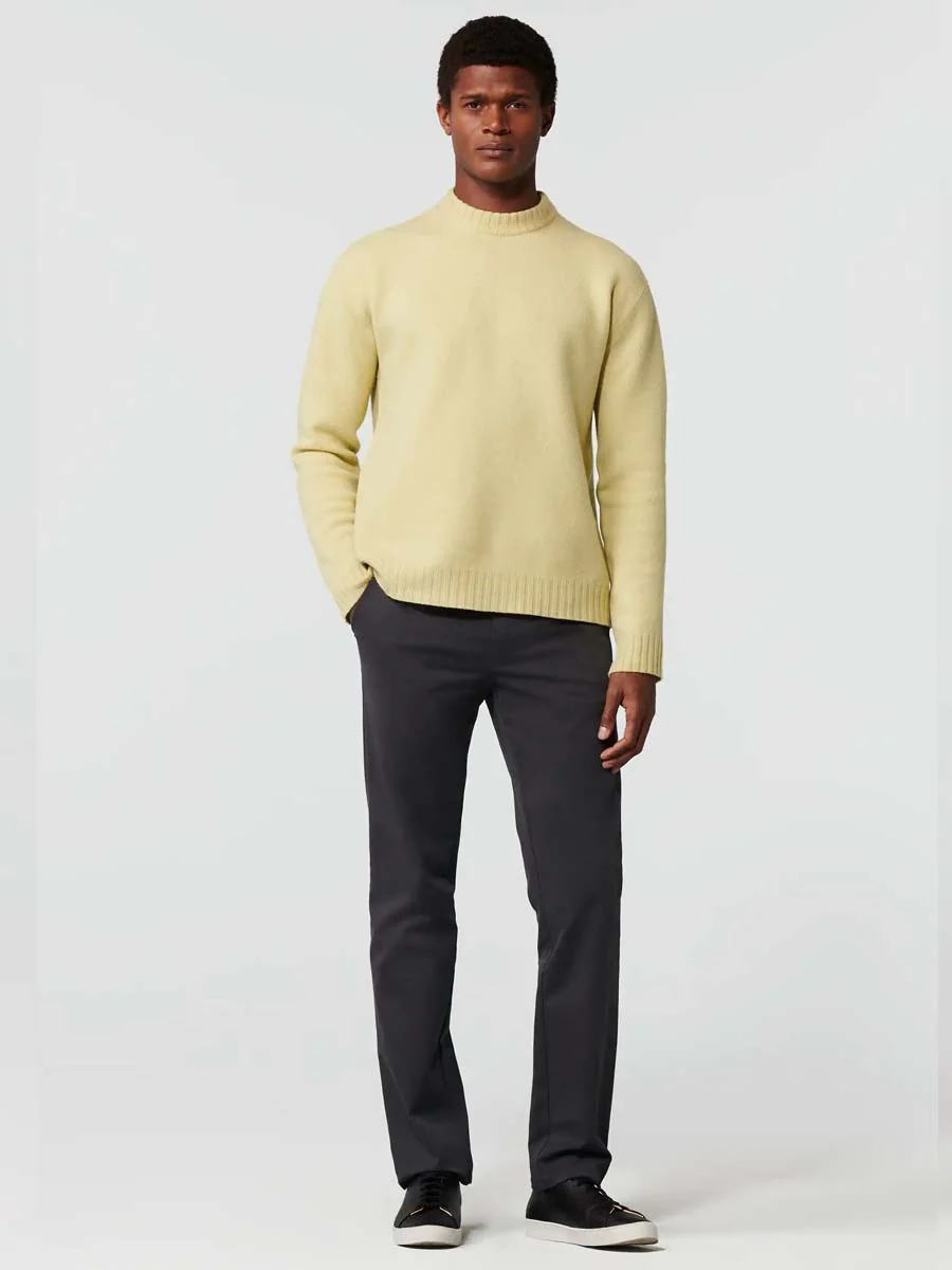 MEYER Oslo Trousers - 316 Luxury Cotton Chinos - Charcoal - Image 4