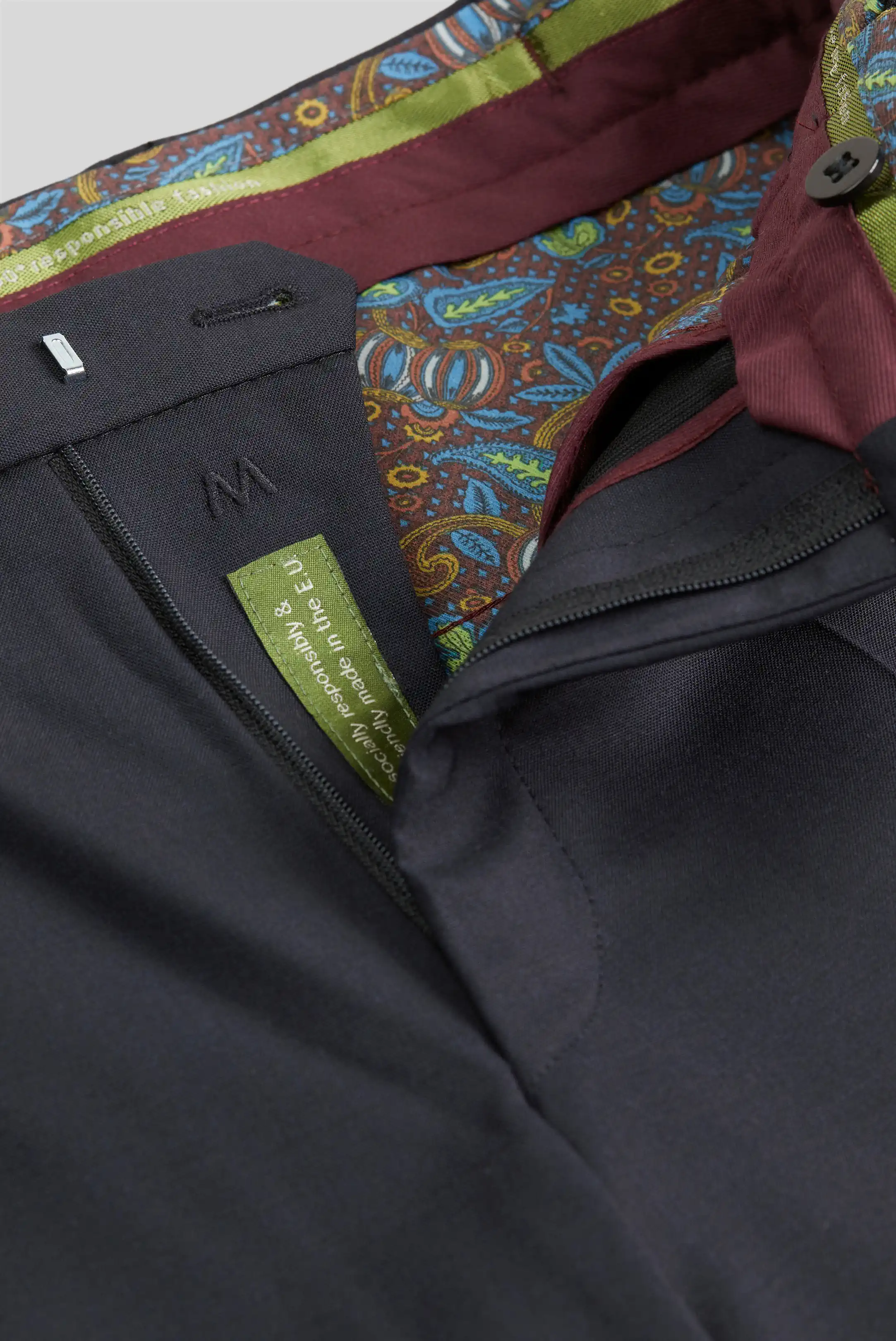 MEYER Oslo Trousers - 344 Flex Tropical Wool-Mix - Navy - Image 6