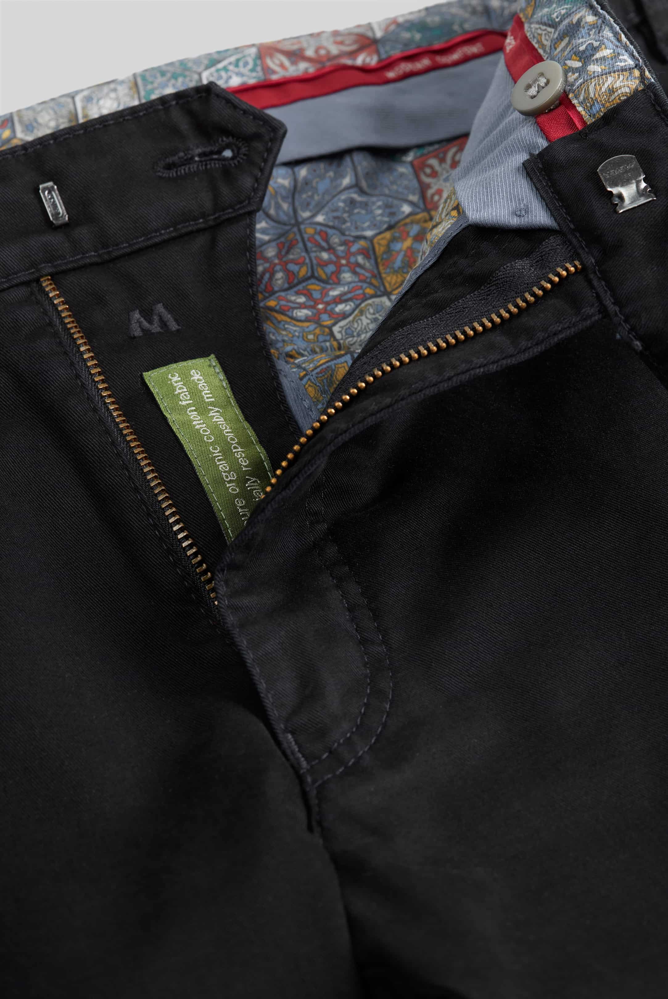 MEYER Roma Trousers - 316 Luxury Cotton Chinos - Black - Image 5