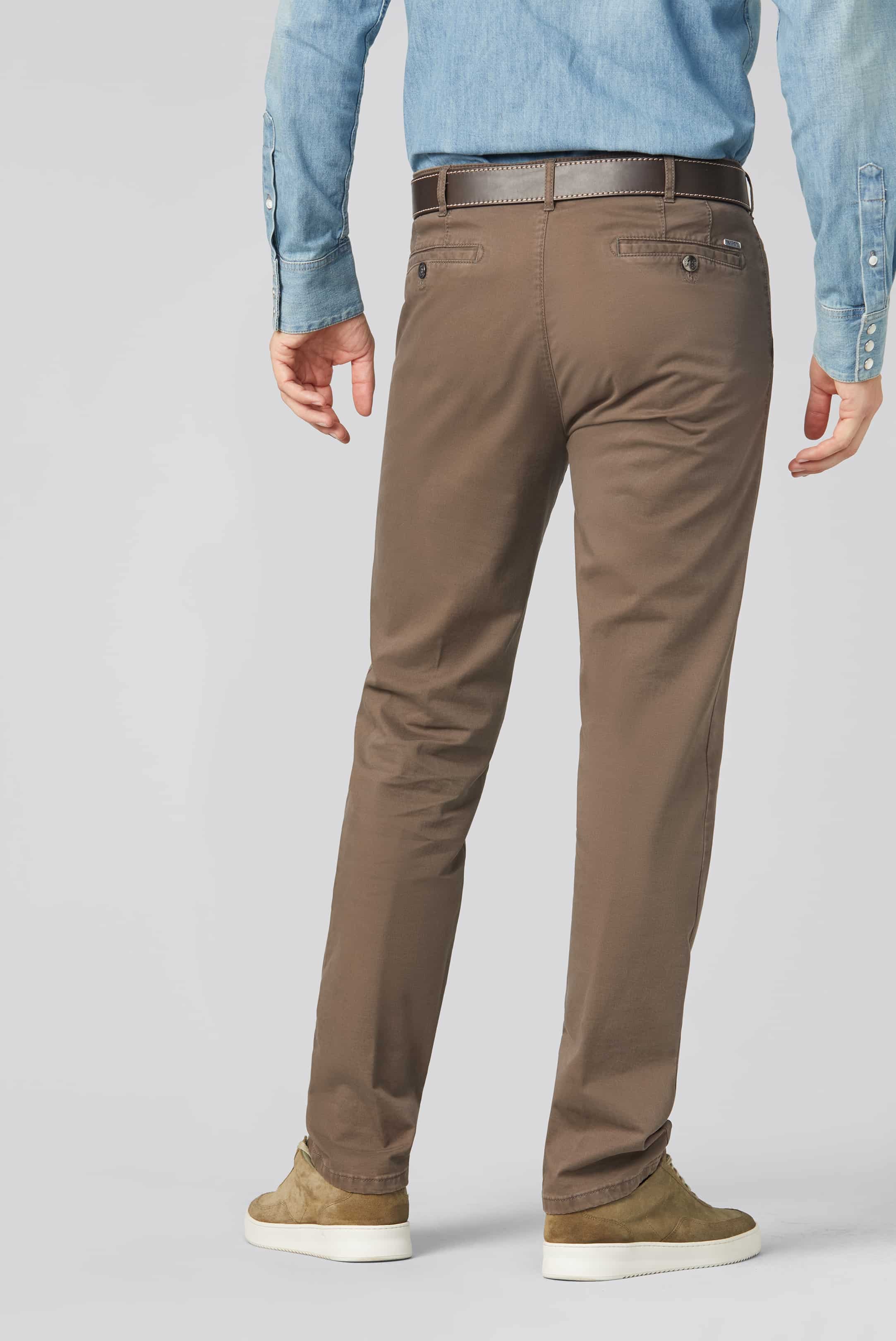 MEYER Roma Trousers - 316 Luxury Cotton Chinos - Stone - Image 3