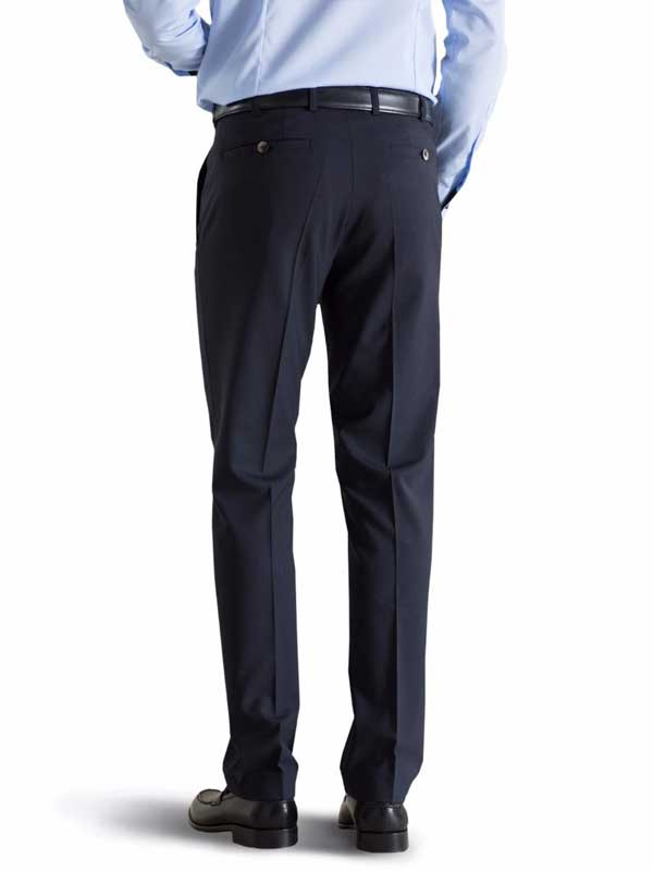 MEYER Roma Trousers - 344 Tropical Wool-Mix - Navy - Image 4