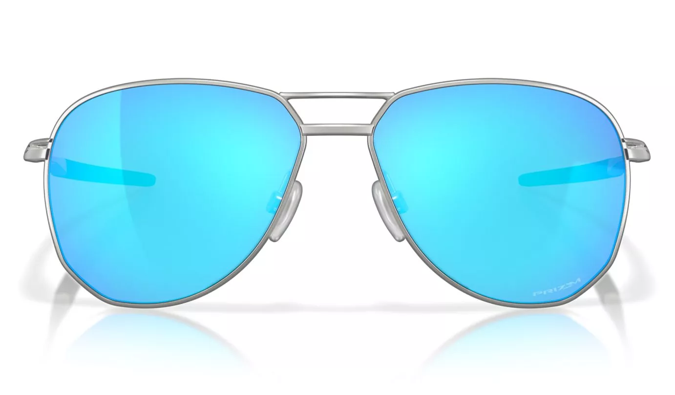 OAKLEY Contrail Sunglasses - Satin Chrome - Prizm Sapphire Lens - Image 3