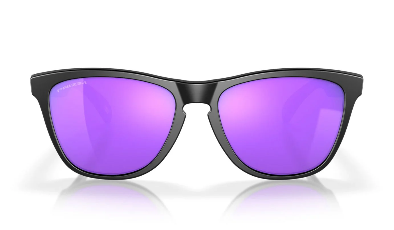 OAKLEY Frogskins Sunglasses - Matte Black - Prizm Violet Lens - Image 3