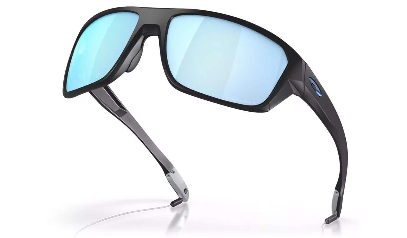 OAKLEY Split Shot Sunglasses - Matte Black - Prizm Deep Water Polarized Lens - Image 5