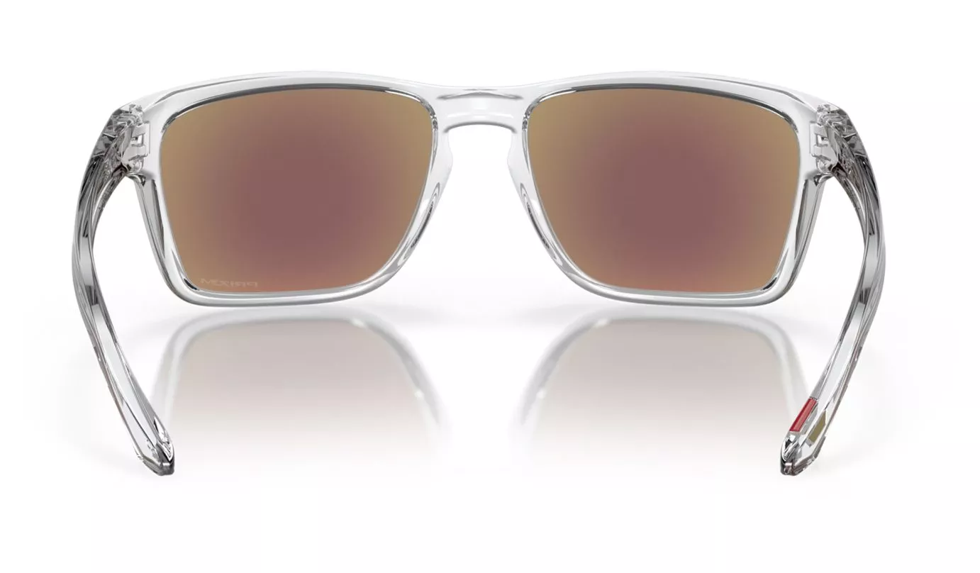 OAKLEY Sylas Sunglasses - Polished Clear - Prizm Sapphire Lens - Image 4