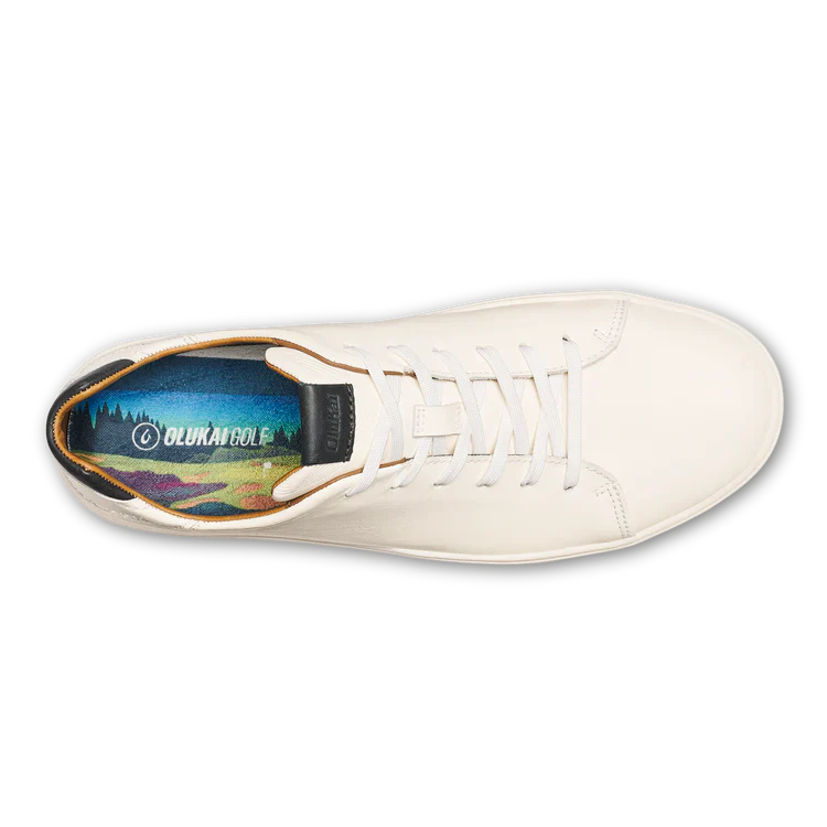 OLUKAI Wai‘alae Men’s Golf Shoes – Lightweight Performance – White - Image 3