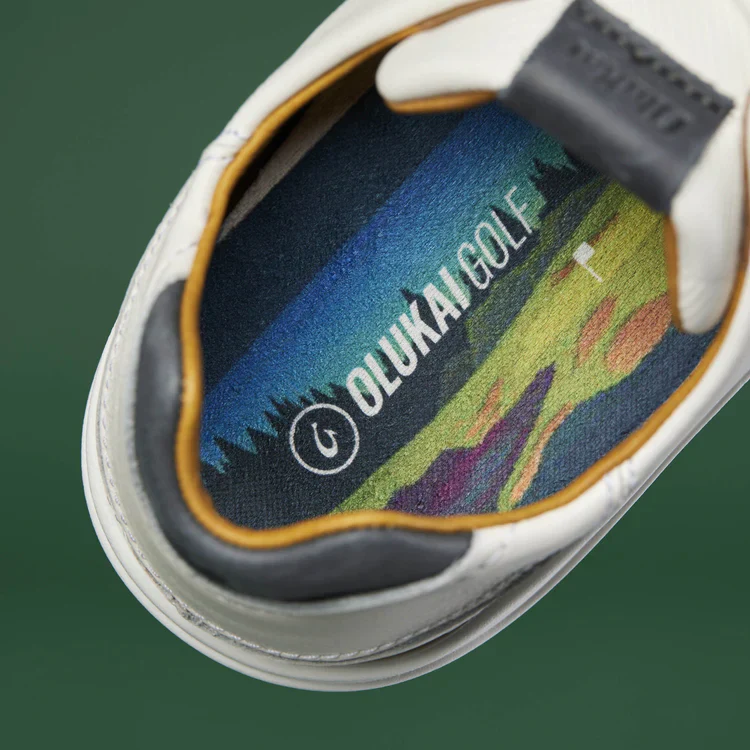 OLUKAI Wai‘alae Men’s Golf Shoes – Lightweight Performance – White - Image 8