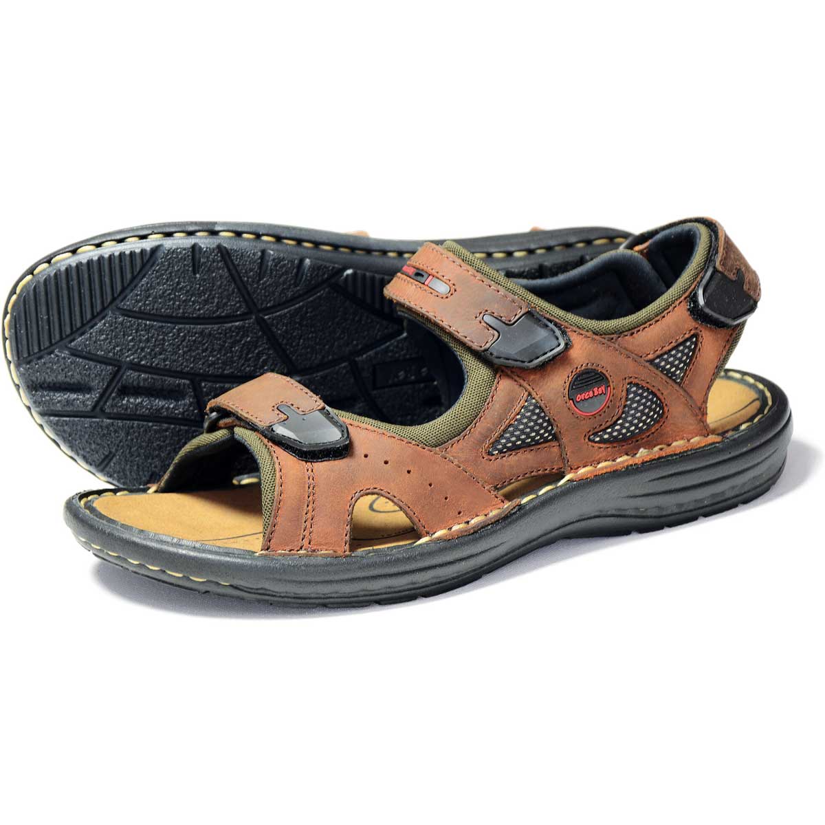 ORCA BAY Tahiti II Leather Padded Sandals - Men's - Tan