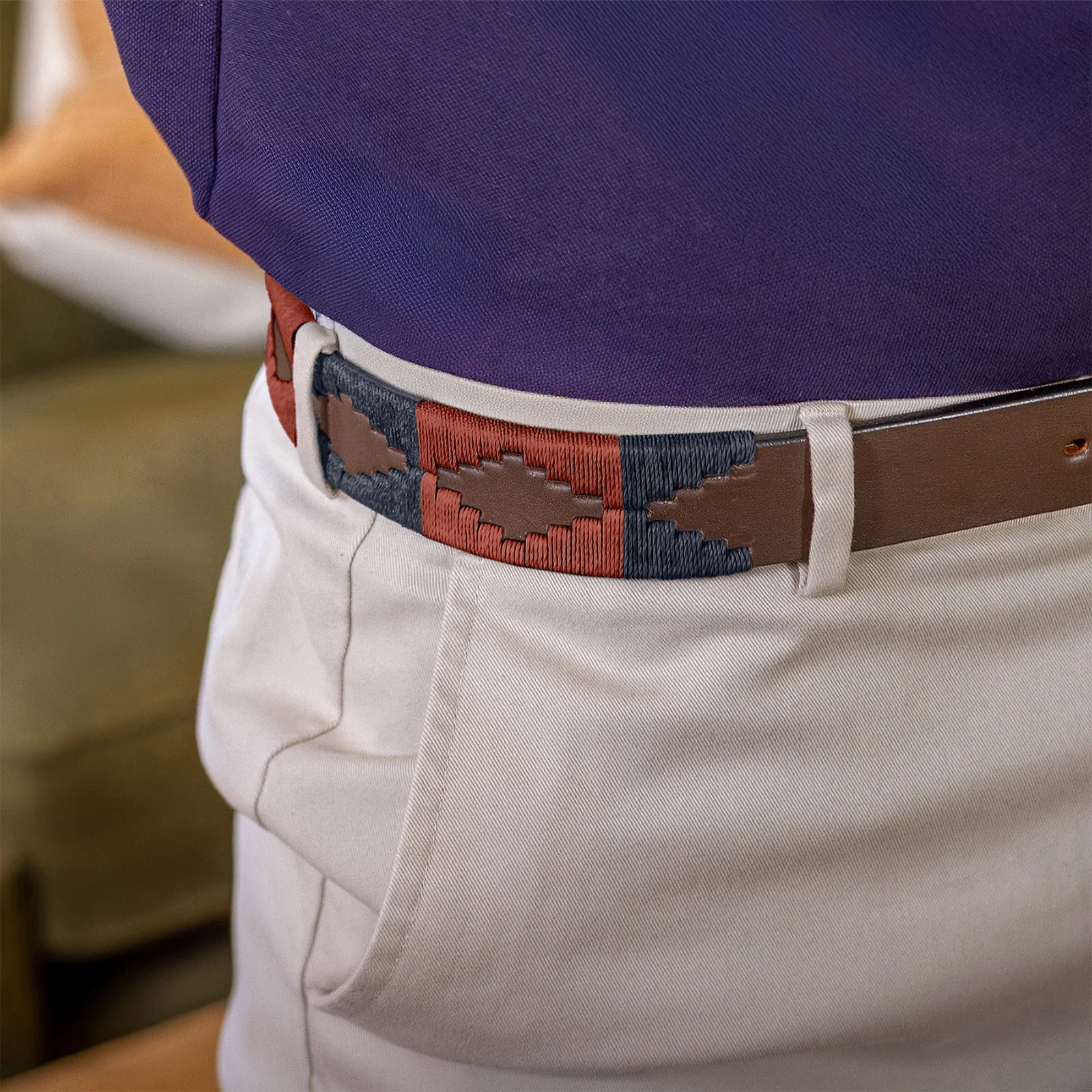 PAMPEANO Leather Polo Belt - Marcado - Image 2