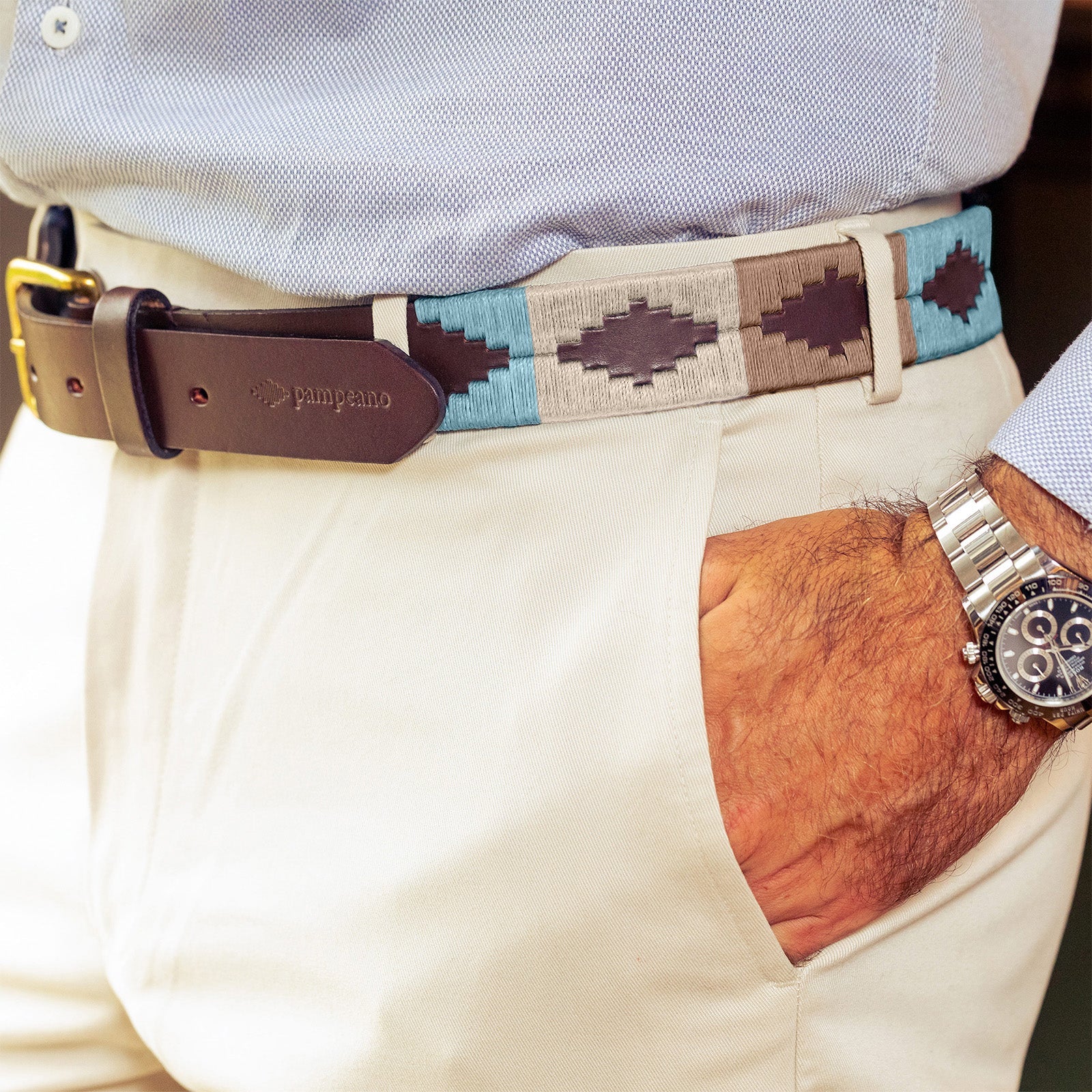 PAMPEANO Leather Polo Belt - Monte - Image 2