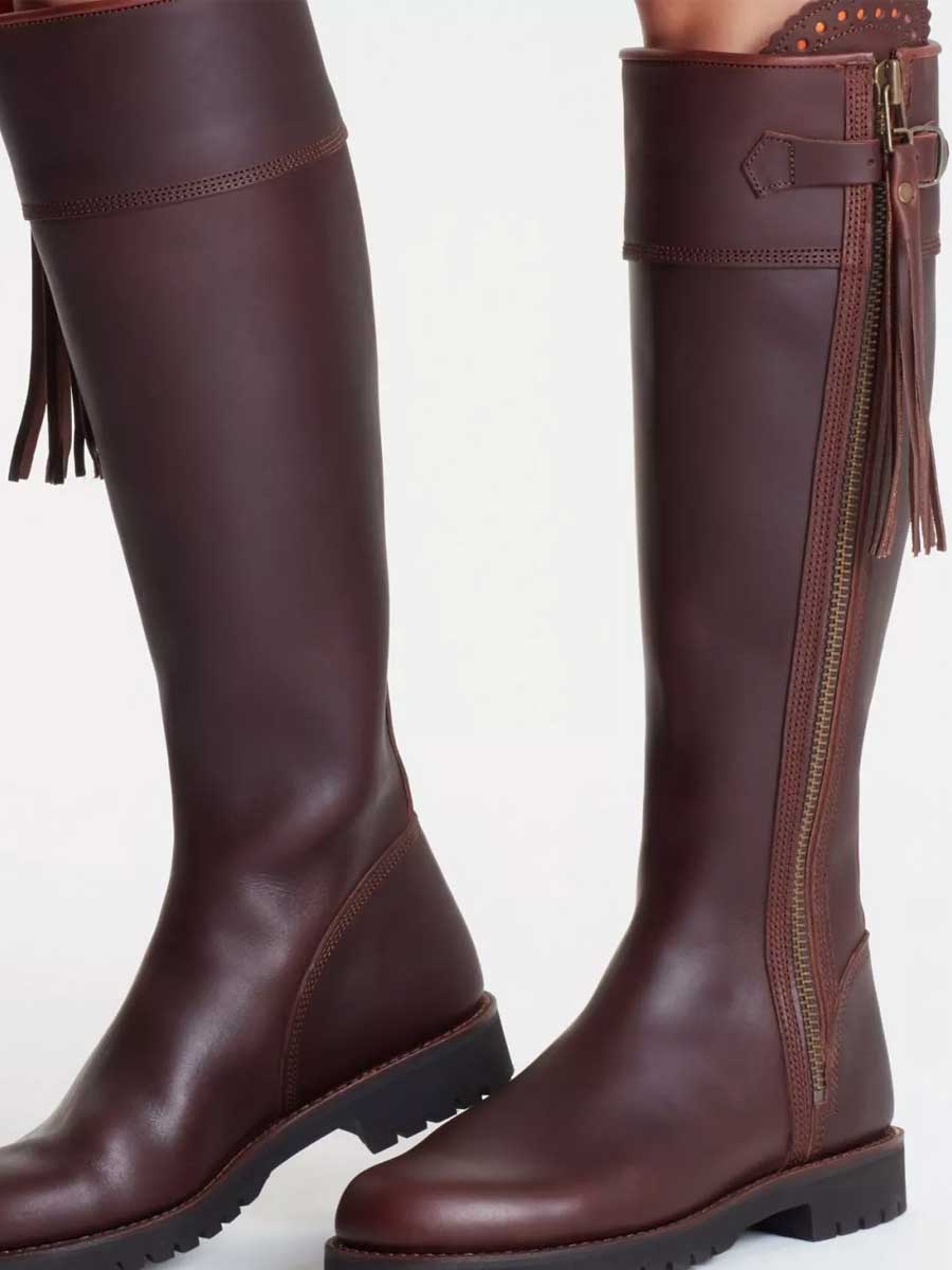 PENELOPE CHILVERS Long Tassel Boots - Leather - Conker - Image 5