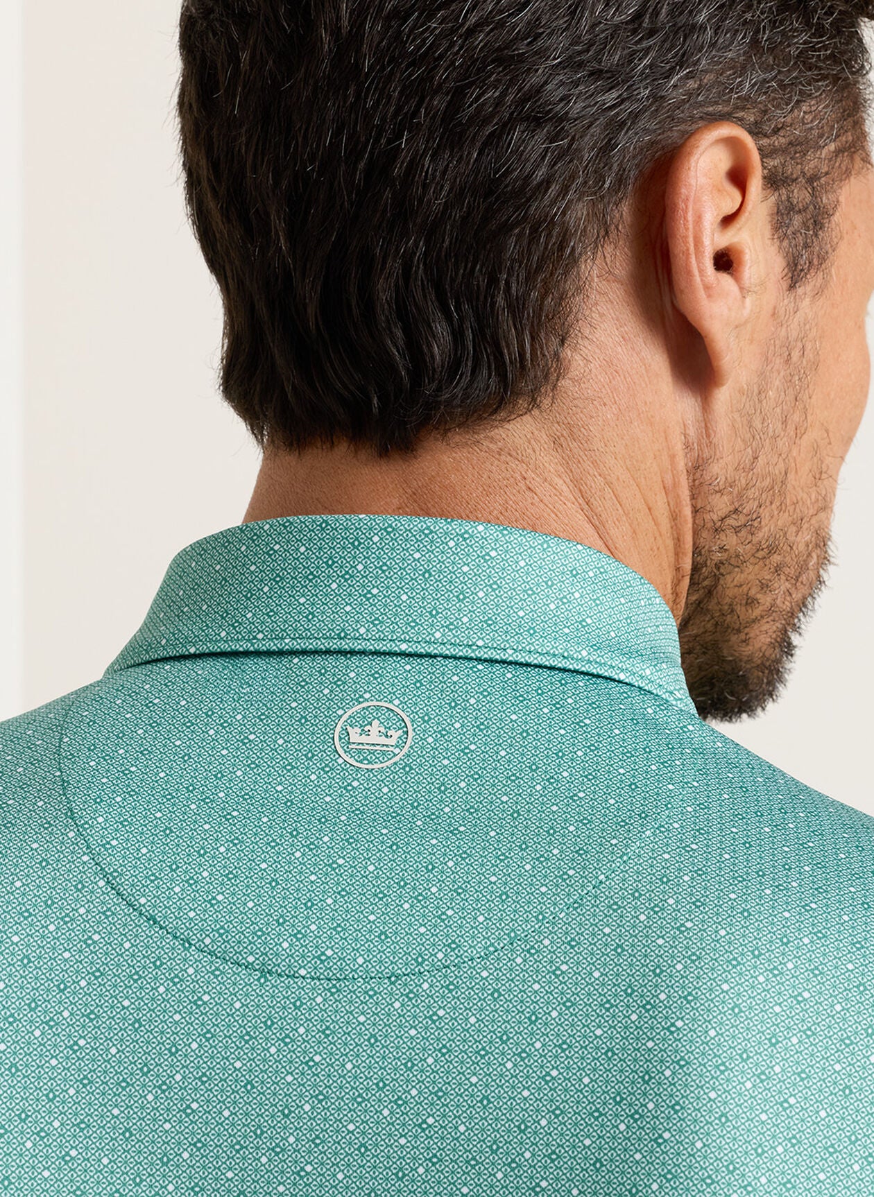 PETER MILLAR Dashwood Performance Jersey Polo Shirt - Men's Classic Fit - Snow Pea - Image 5