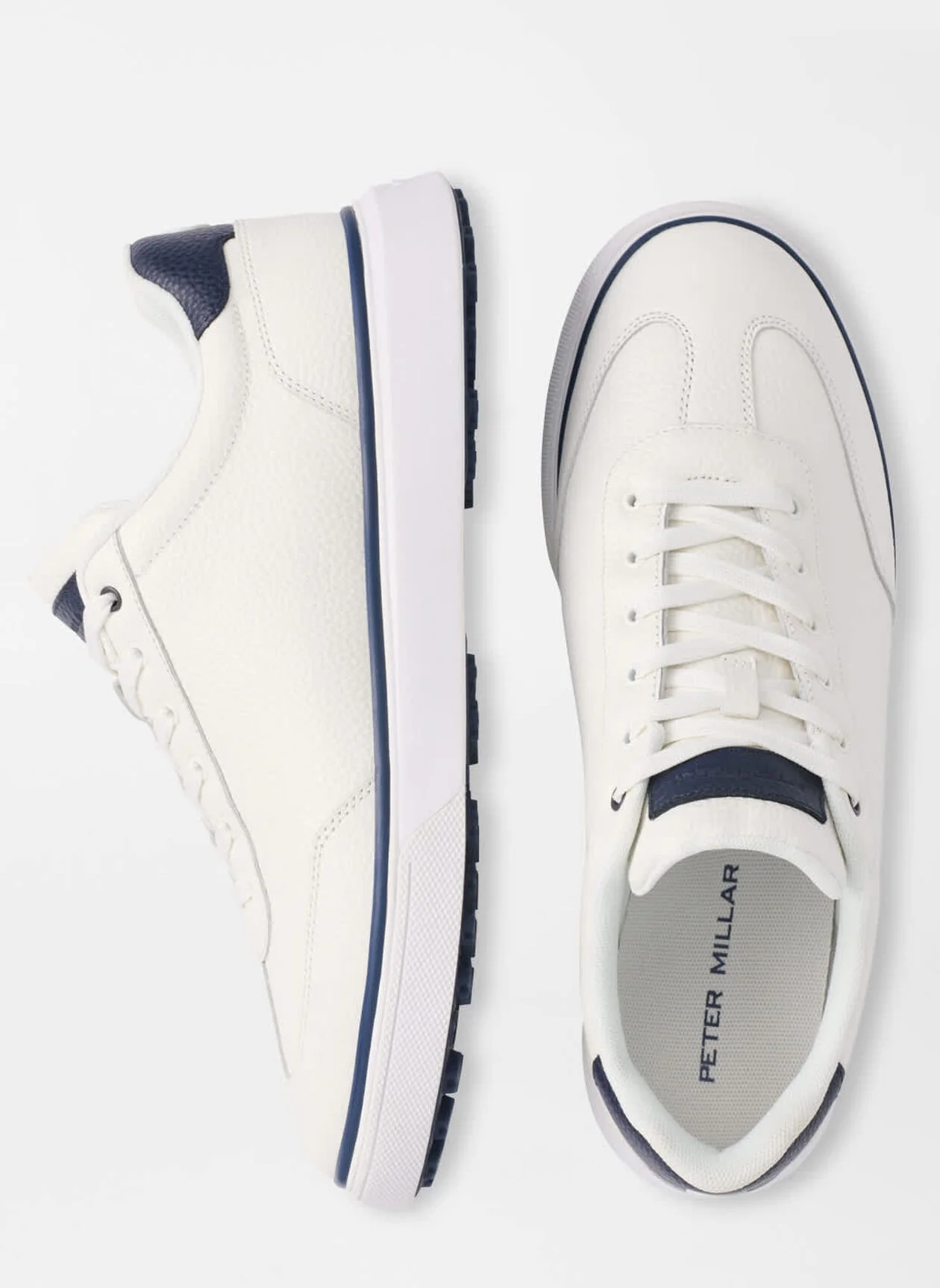 PETER MILLAR Drift Leather Hybrid Course Shoe - Men's - White