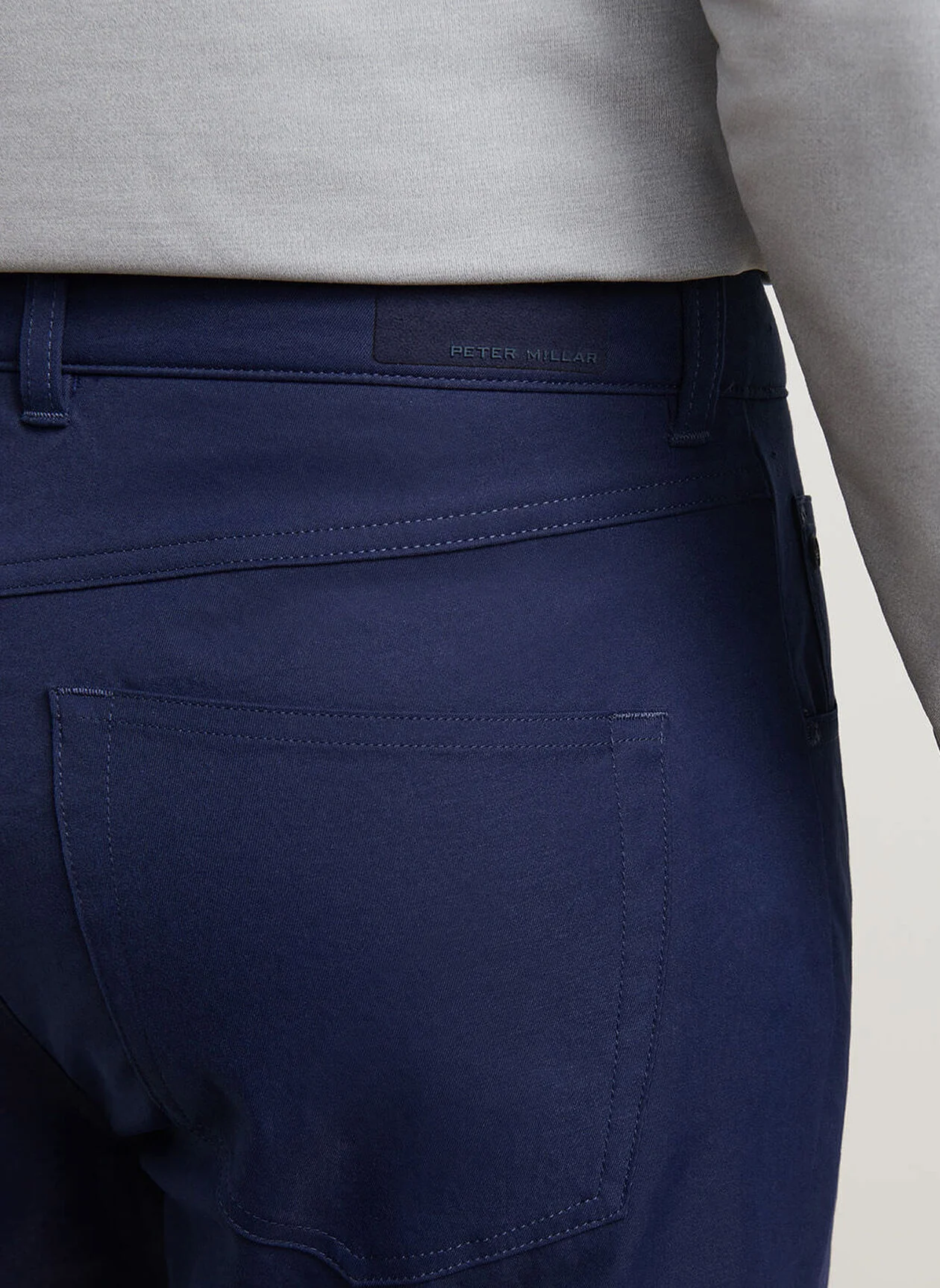PETER MILLAR Eb66 Performance Five-Pocket Trousers - Men's Classic Fit - Navy - Image 3