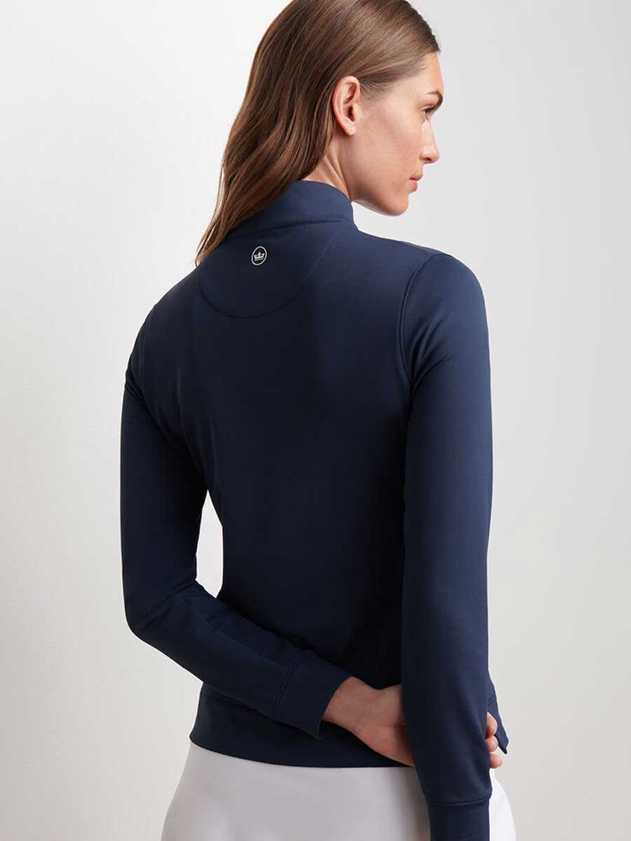 PETER MILLAR Essential Perth Pullover - Womens - Navy - Image 3