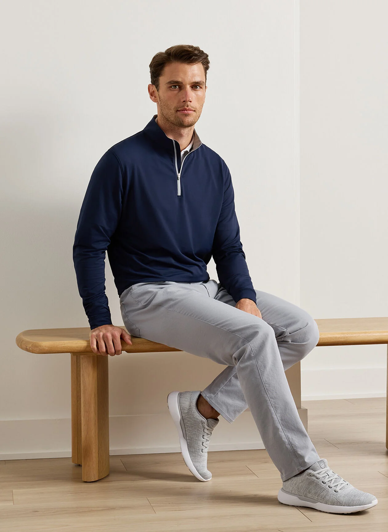 PETER MILLAR Glide V3 Performance Sneaker - Men's - Gale Grey - Image 3