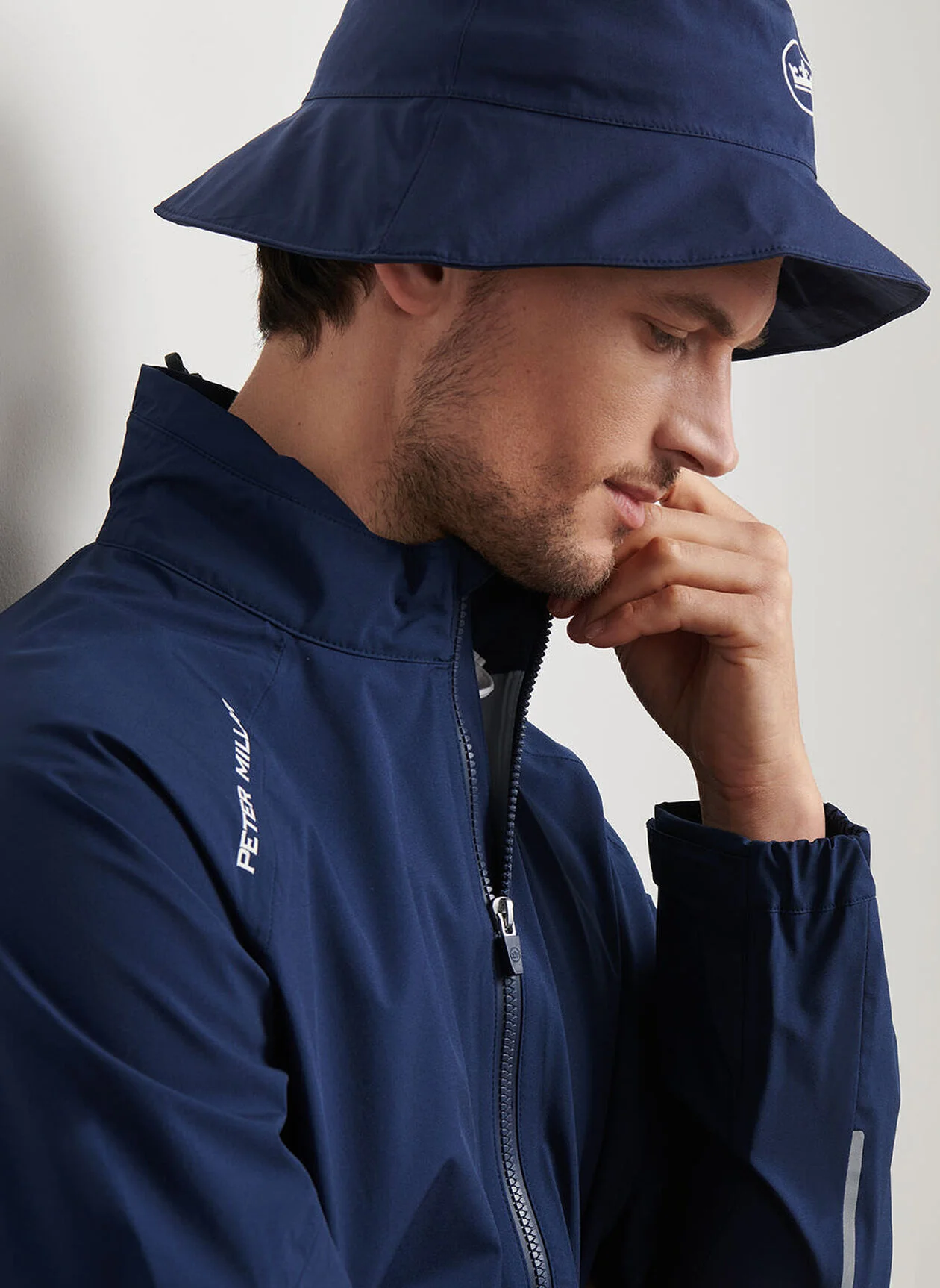 PETER MILLAR Men's Rain Walker Jacket - Windproof & Waterproof - Navy - Image 5