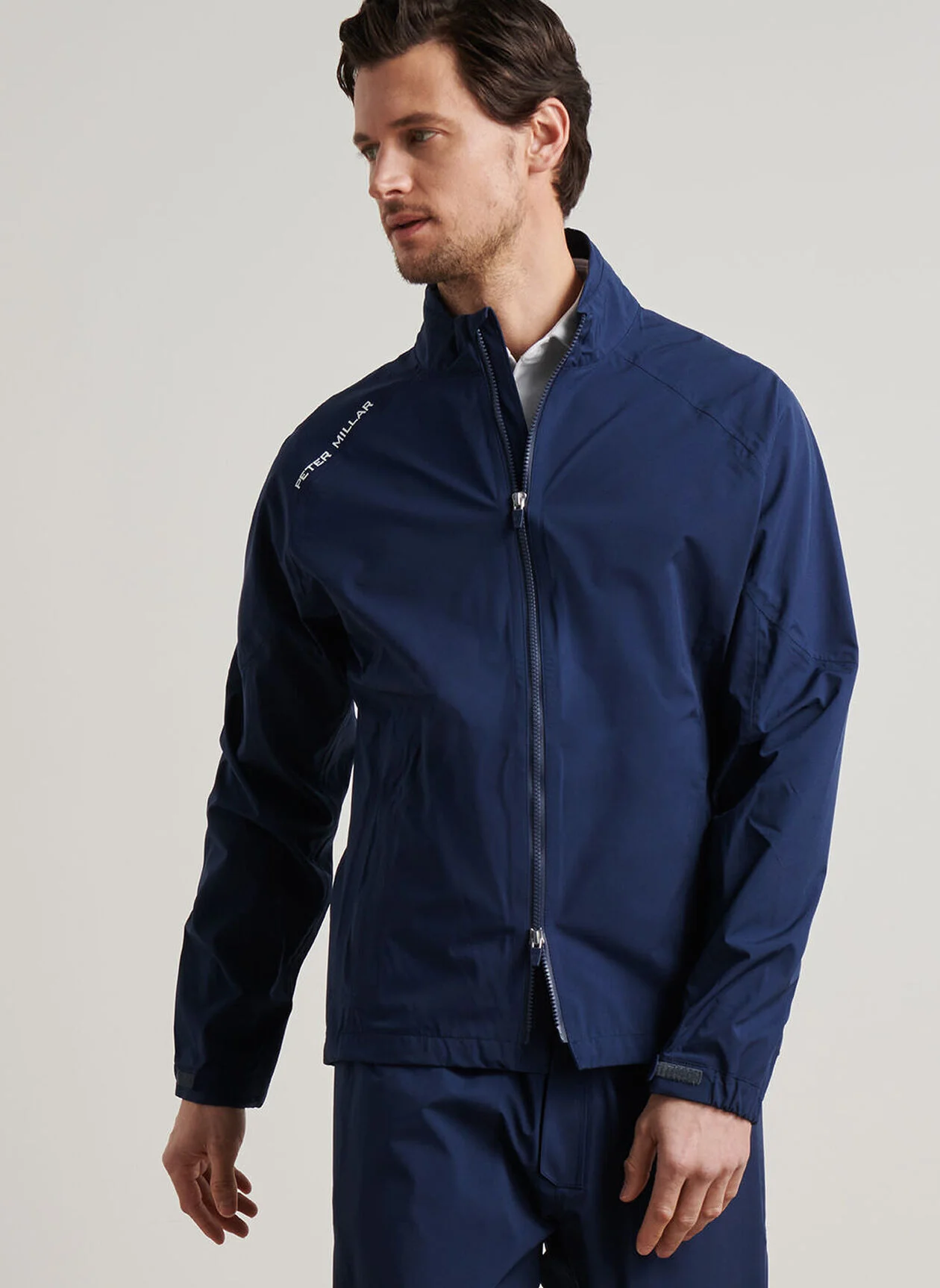 PETER MILLAR Men's Rain Walker Jacket - Windproof & Waterproof - Navy - Image 7