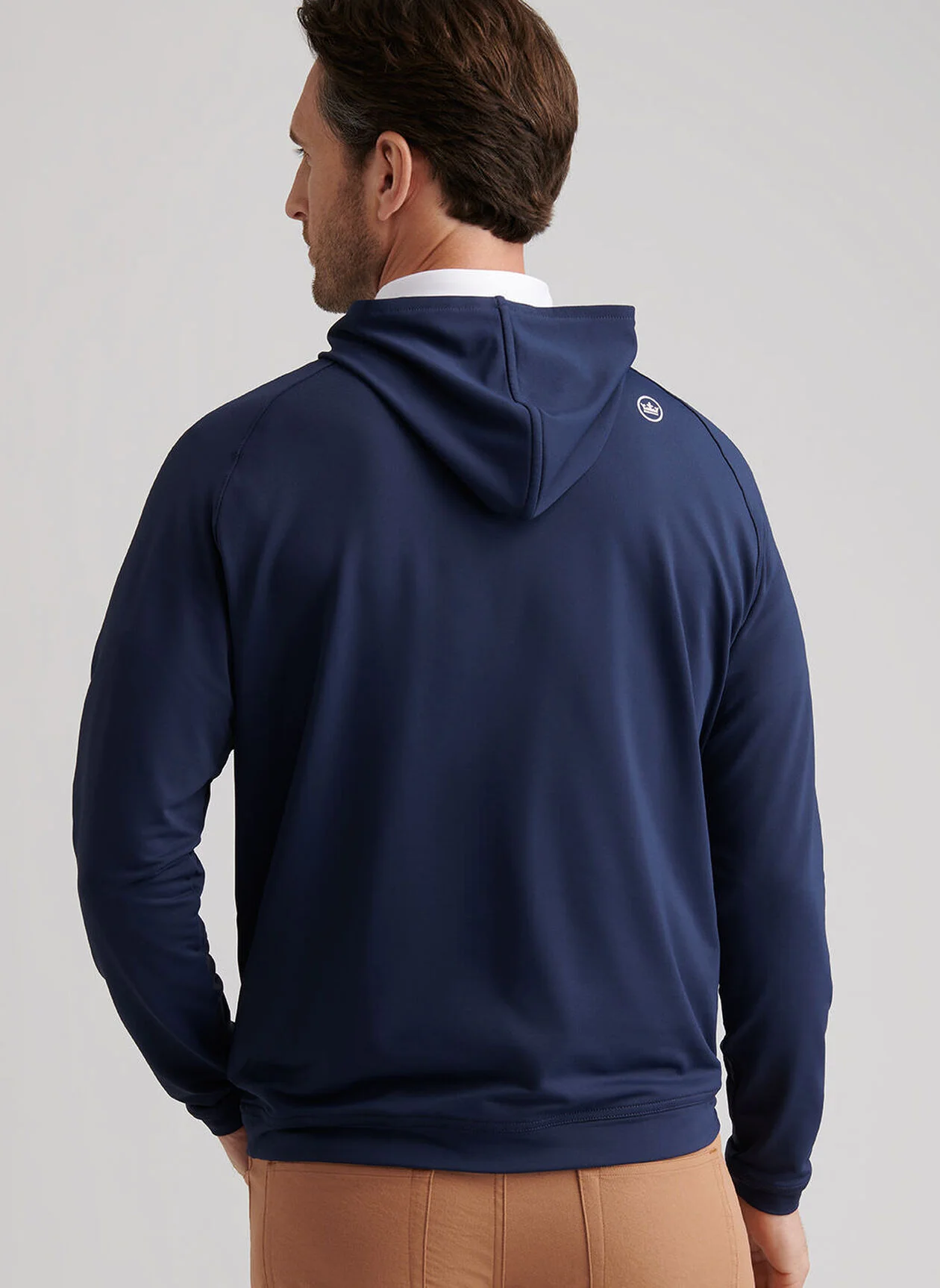 PETER MILLAR Pine Performance Golf Hoodie - Men's - Navy - Image 3