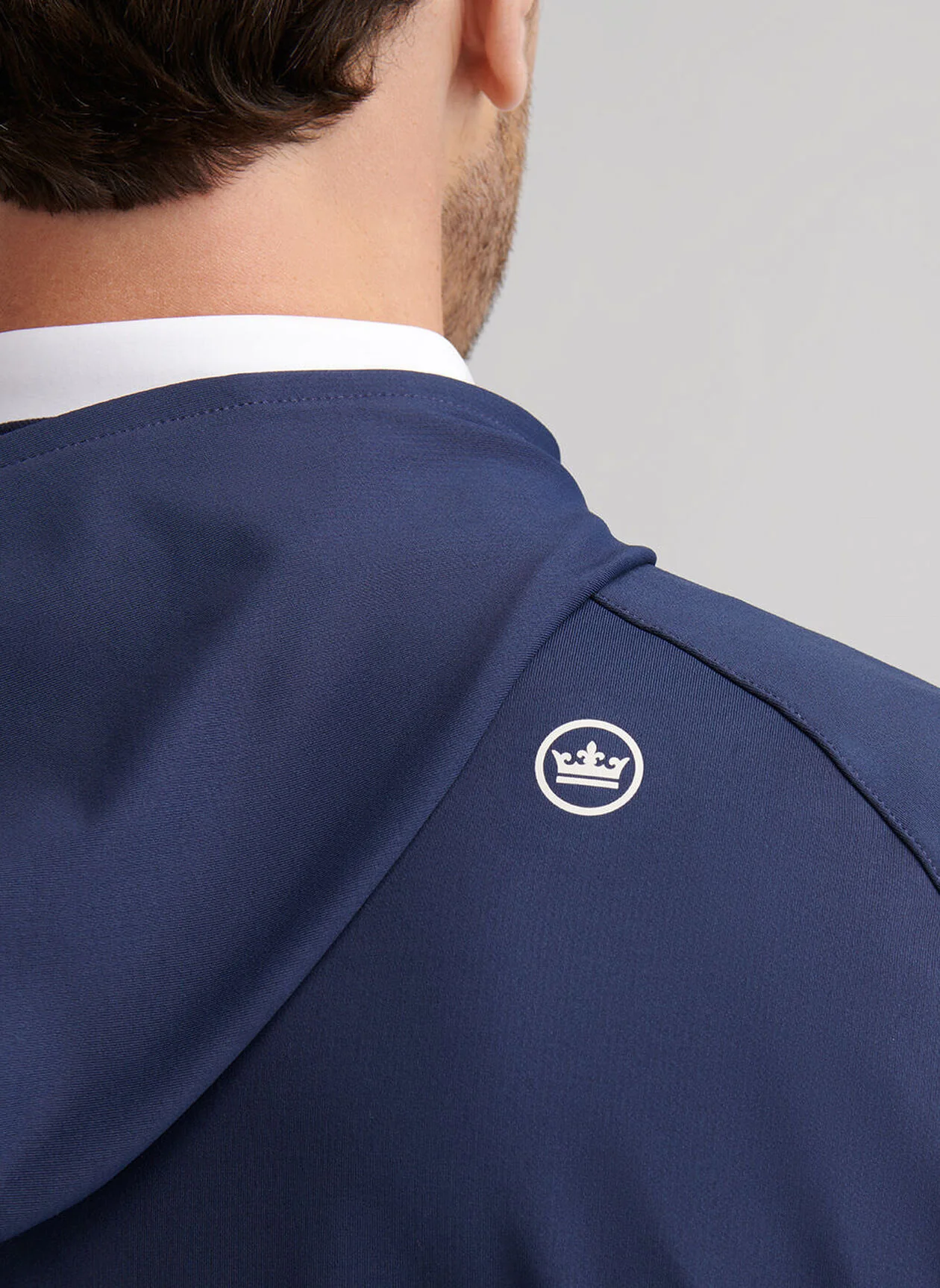 PETER MILLAR Pine Performance Golf Hoodie - Men's - Navy - Image 4