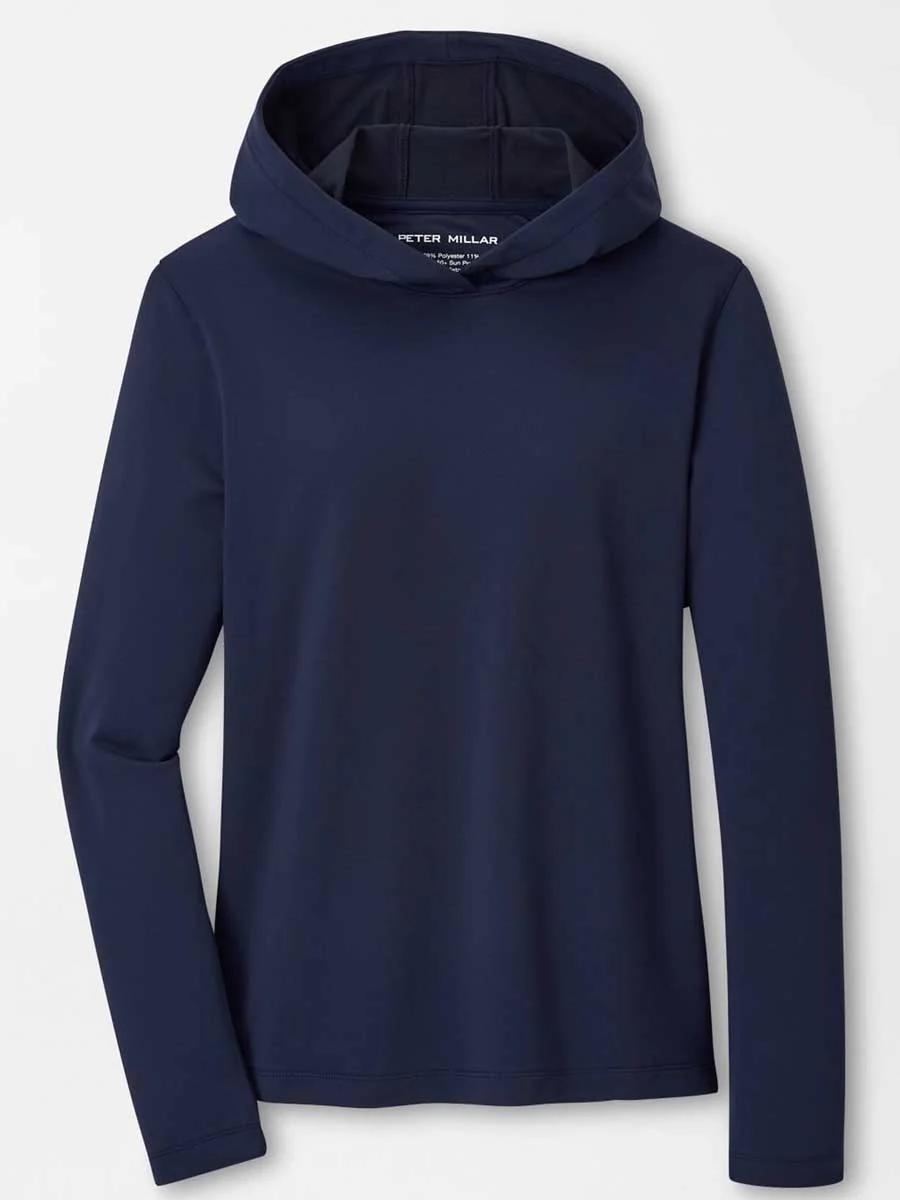 PETER MILLAR Pine Performance Hoodie - Womens - Navy