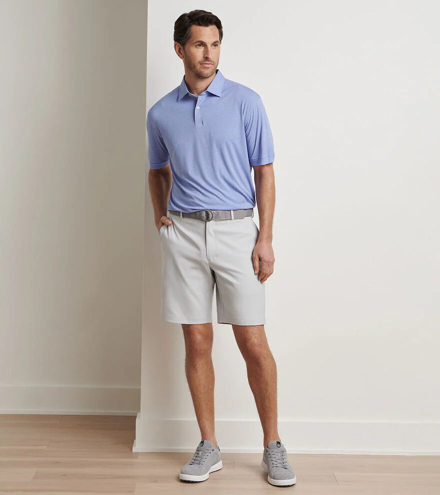 PETER MILLAR Salem Performance Shorts - Men's Classic Fit - British Grey - Image 2