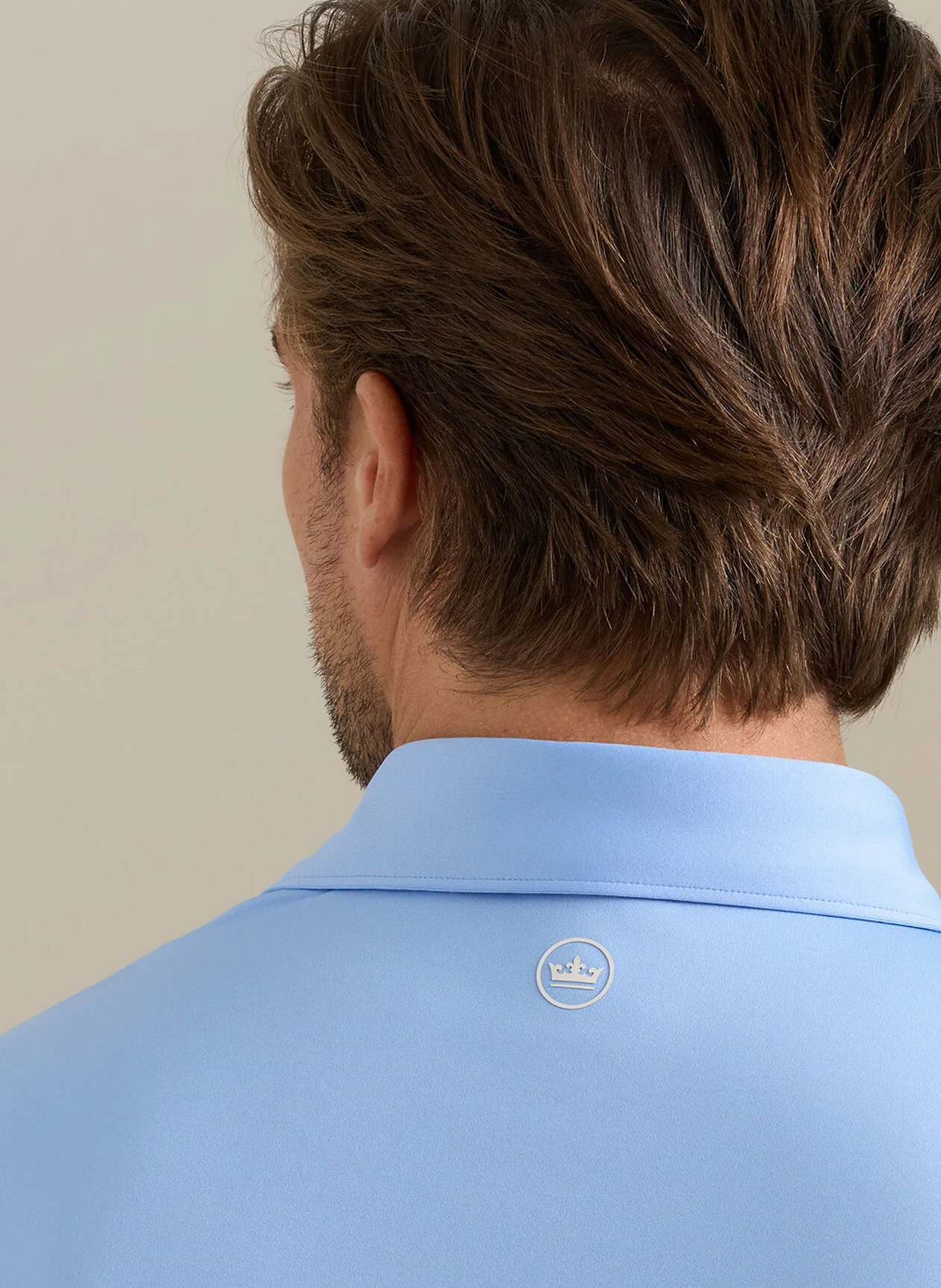 PETER MILLAR Solid Performance Jersey Polo Shirt - Men's Classic Fit - Bluebird - Image 5