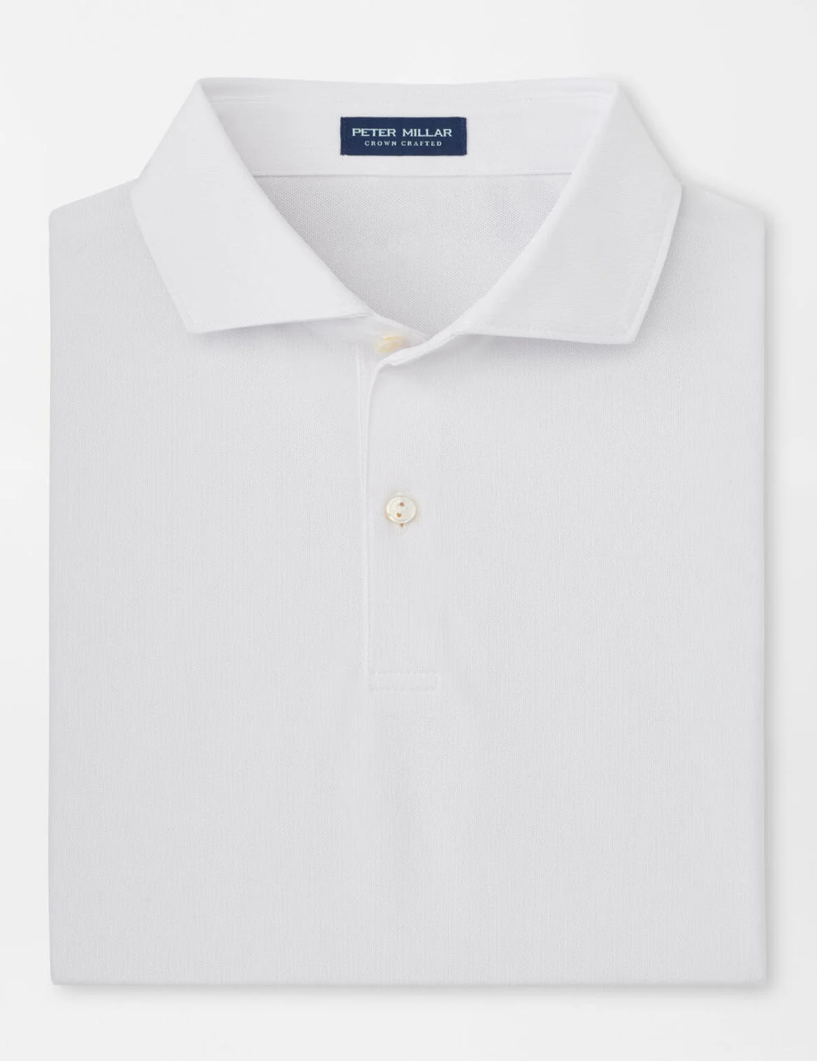 PETER MILLAR Soul Performance Mesh Polo Shirt - Men's Tailored Fit - White