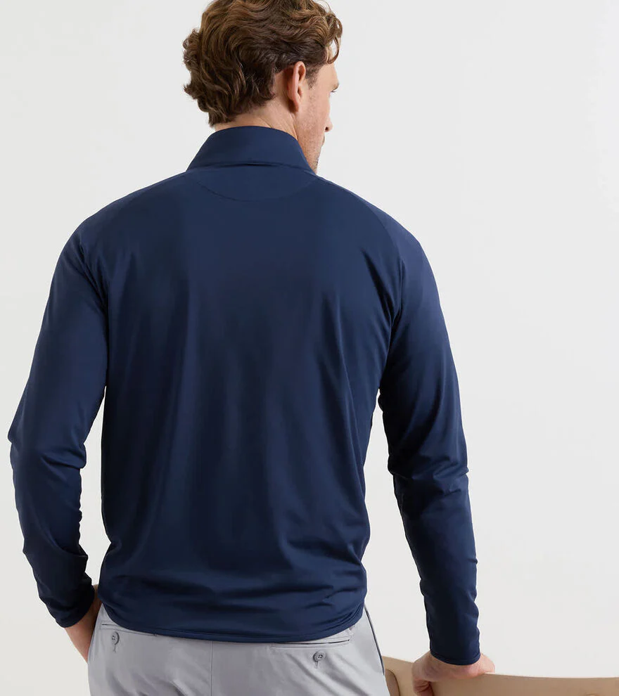 PETER MILLAR Stealth Performance Quarter Zip Sweater - Mens - Navy - Image 3