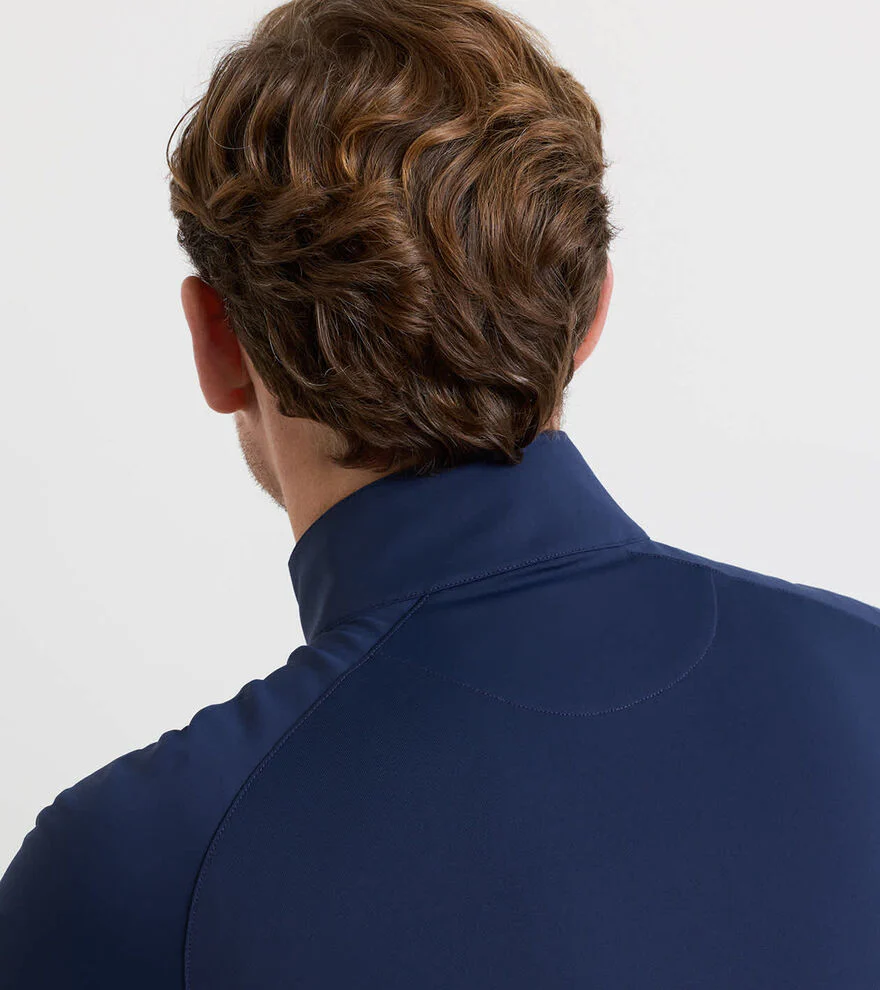 PETER MILLAR Stealth Performance Quarter Zip Sweater - Mens - Navy - Image 5