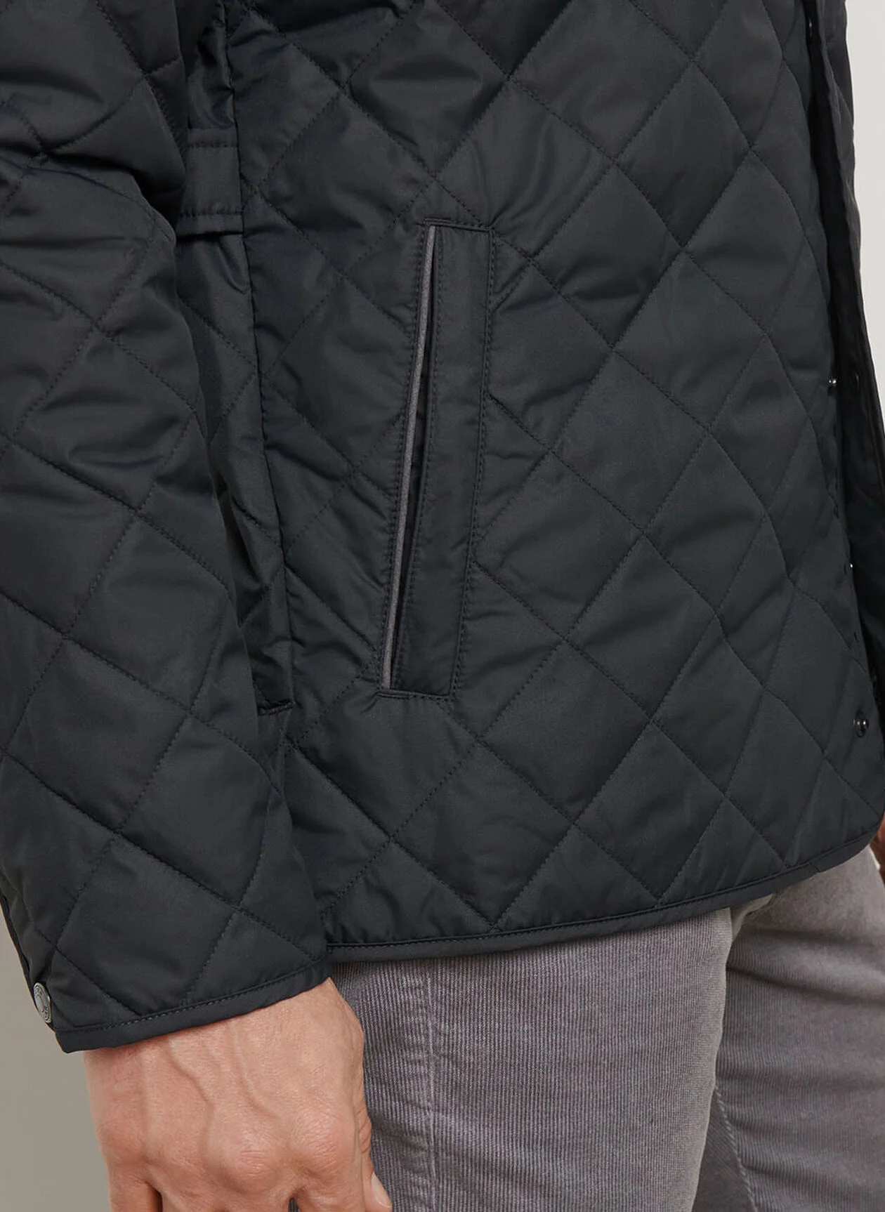 PETER MILLAR Suffolk Quilted Coat - Men's Classic Fit - Black - Image 5