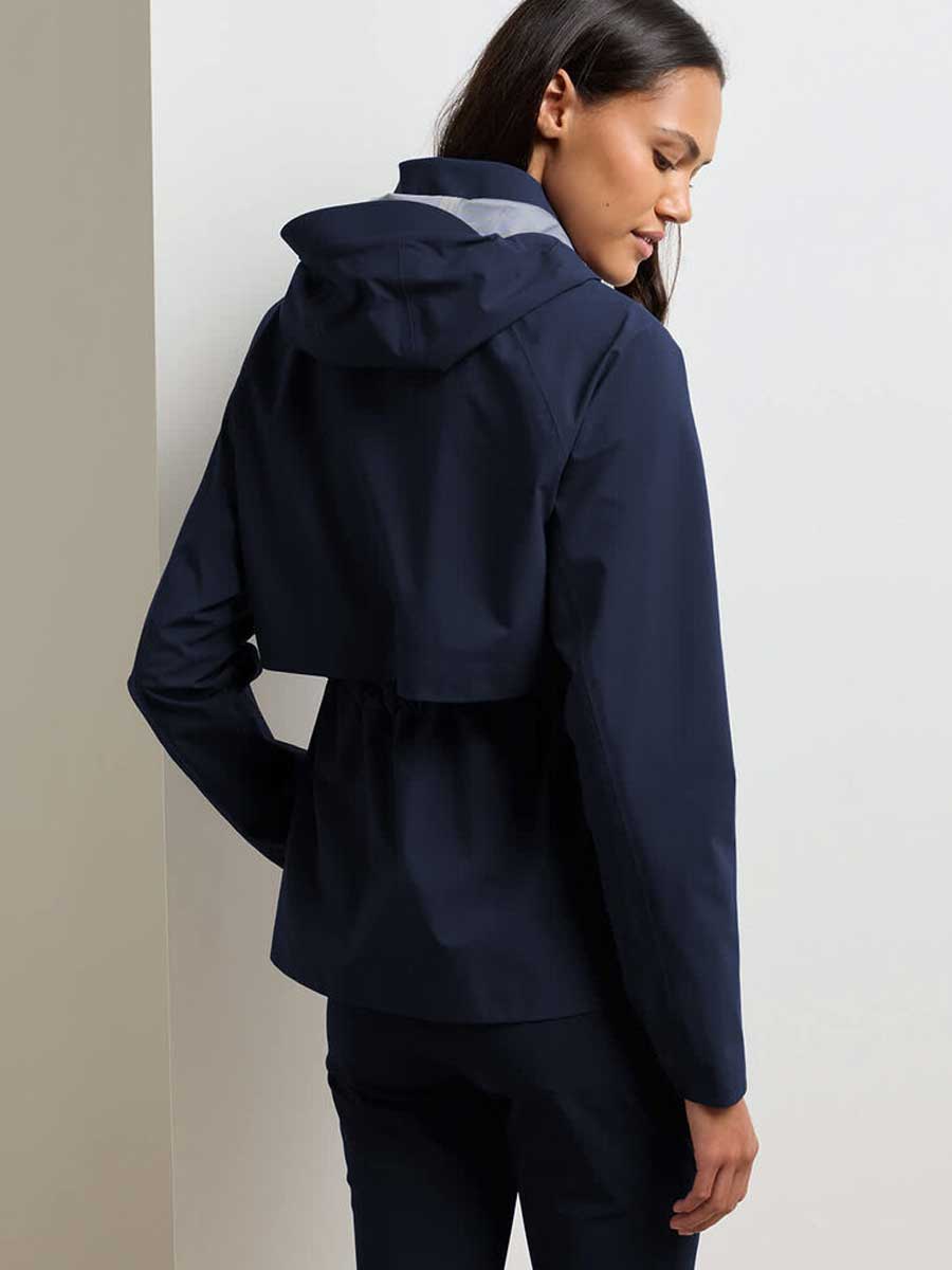 PETER MILLAR Surrey Waterproof Rain Jacket - Womens - Navy - Image 3