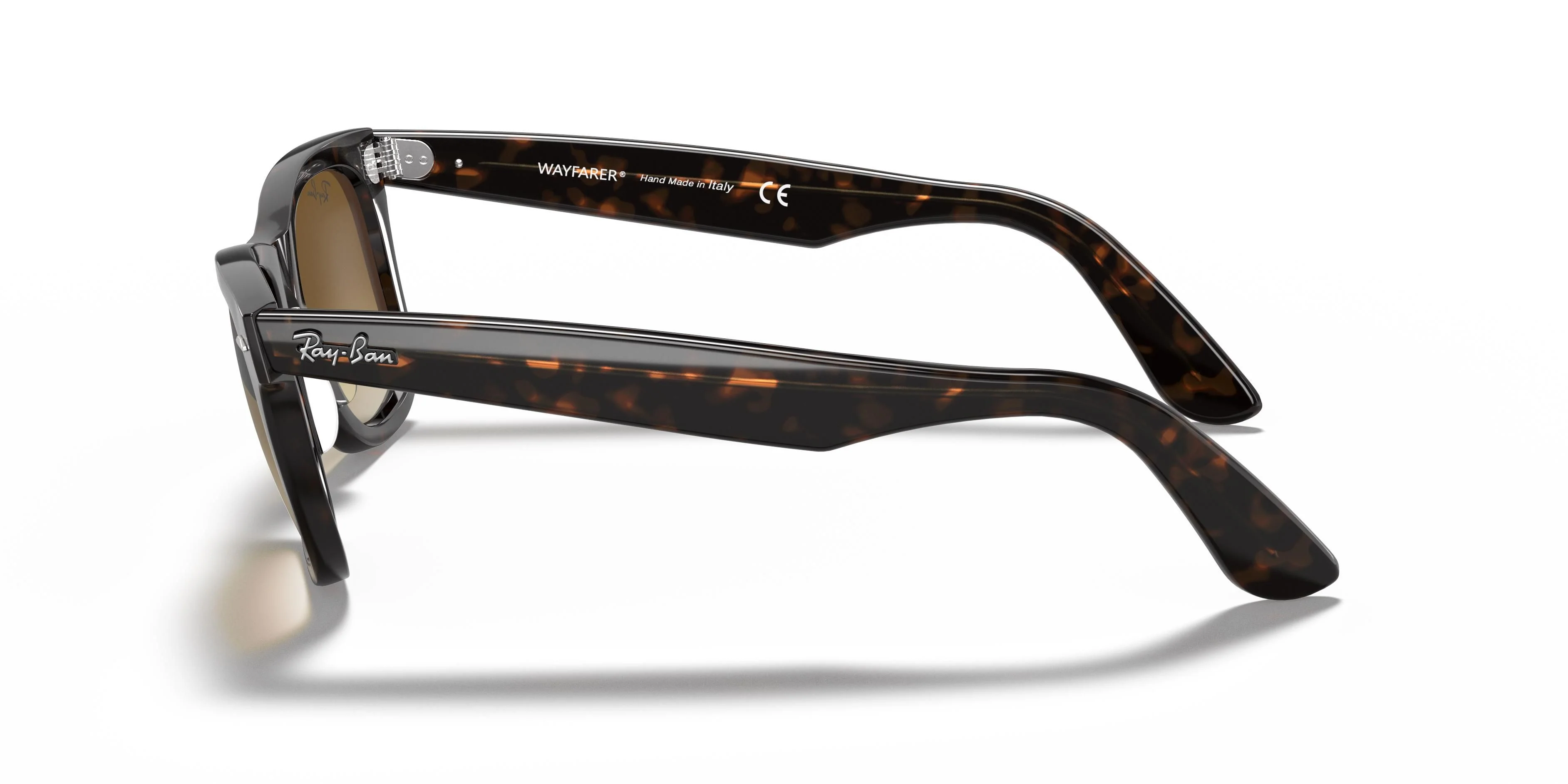 RAY-BAN Original Wayfarer Classic Sunglasses - Polished Tortoise - Brown Lens - Image 2