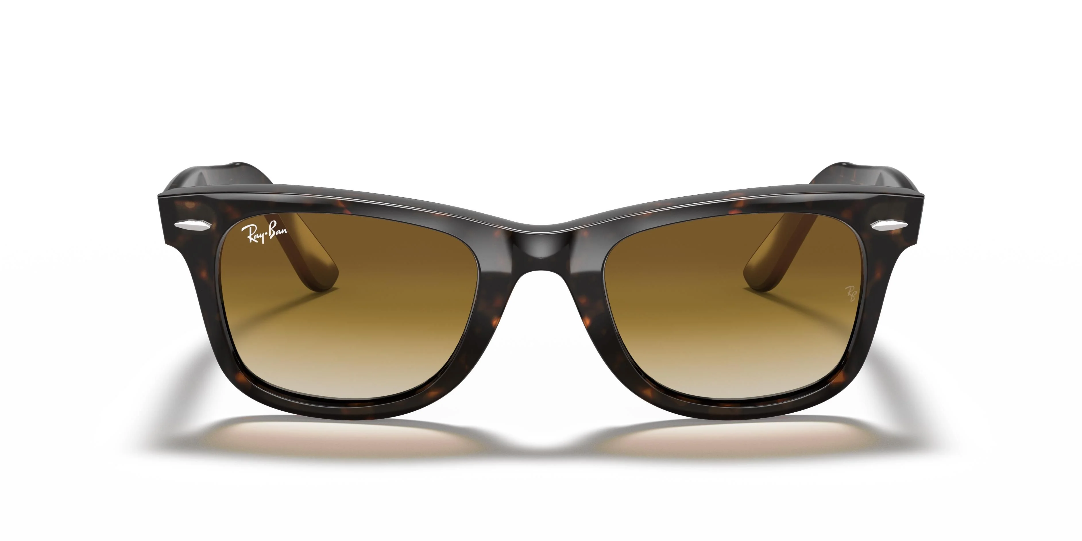 RAY-BAN Original Wayfarer Classic Sunglasses - Polished Tortoise - Brown Lens - Image 3