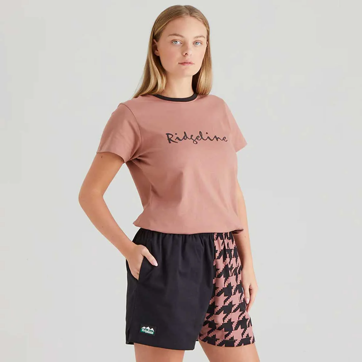 RIDGELINE Backslider Shorts - Black Print - Image 2