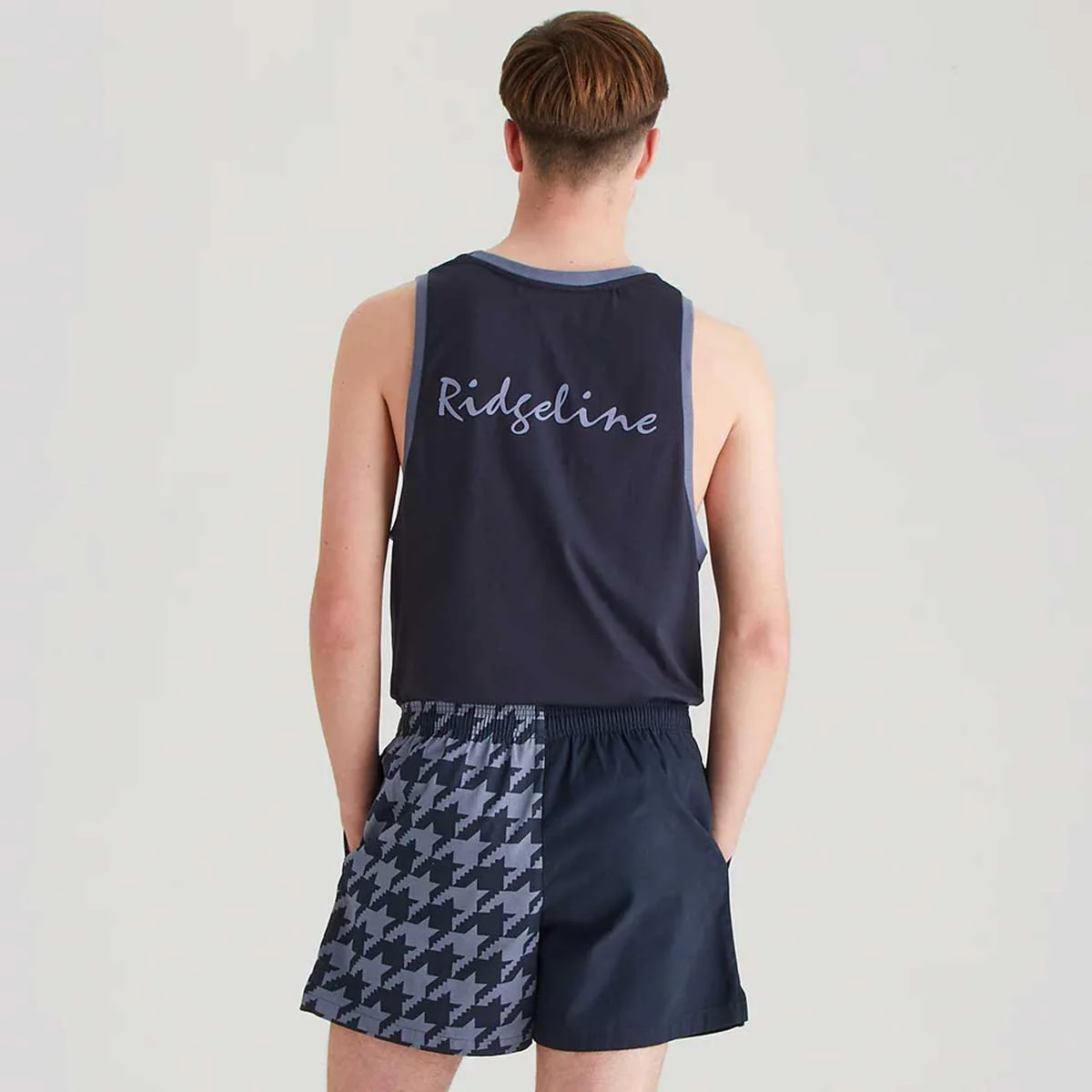 RIDGELINE Backslider Shorts - Navy Print - Image 5