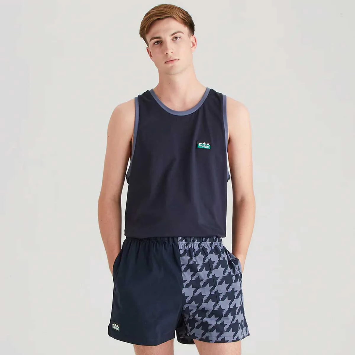 RIDGELINE Backslider Shorts - Navy Print - Image 7