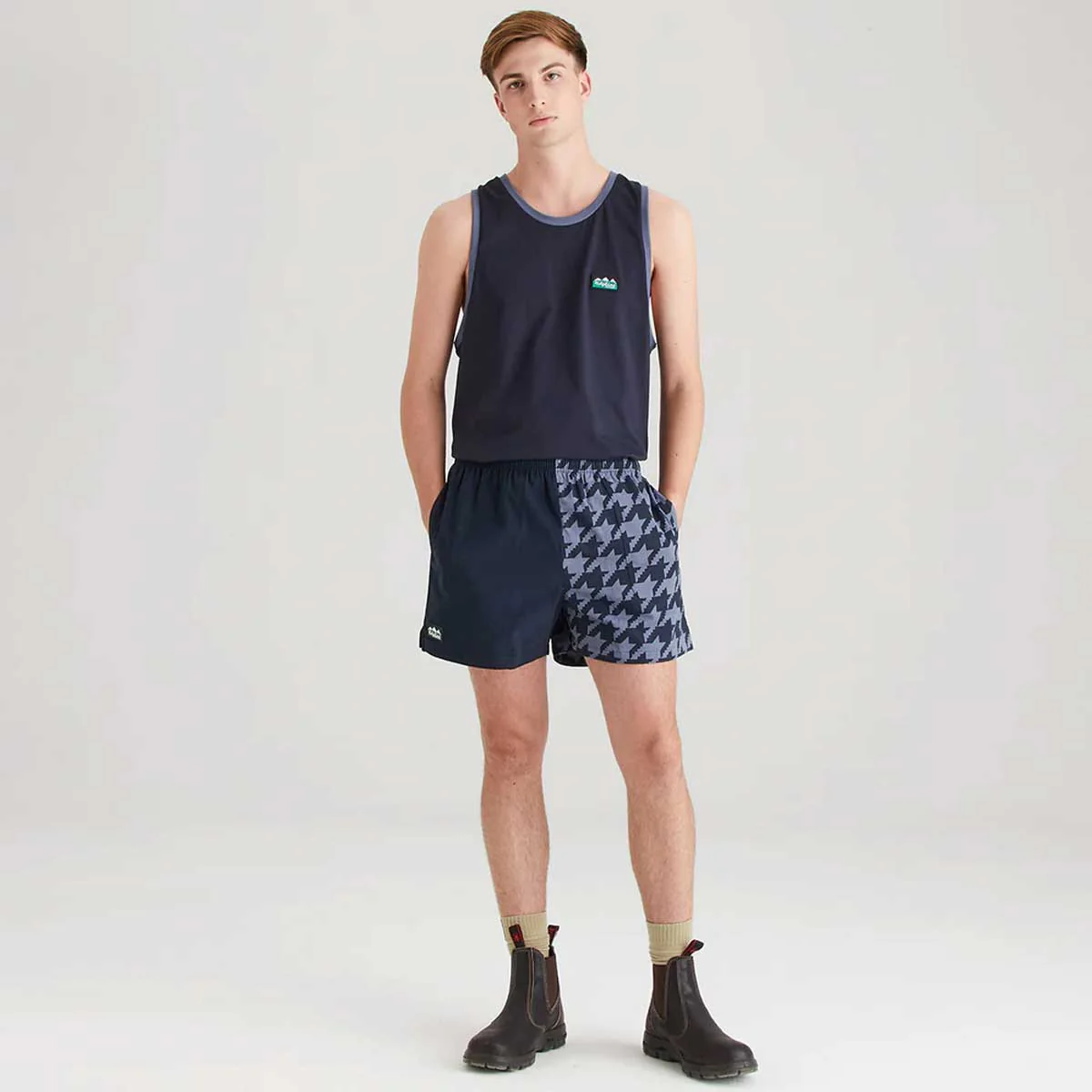 RIDGELINE Backslider Shorts - Navy Print - Image 8