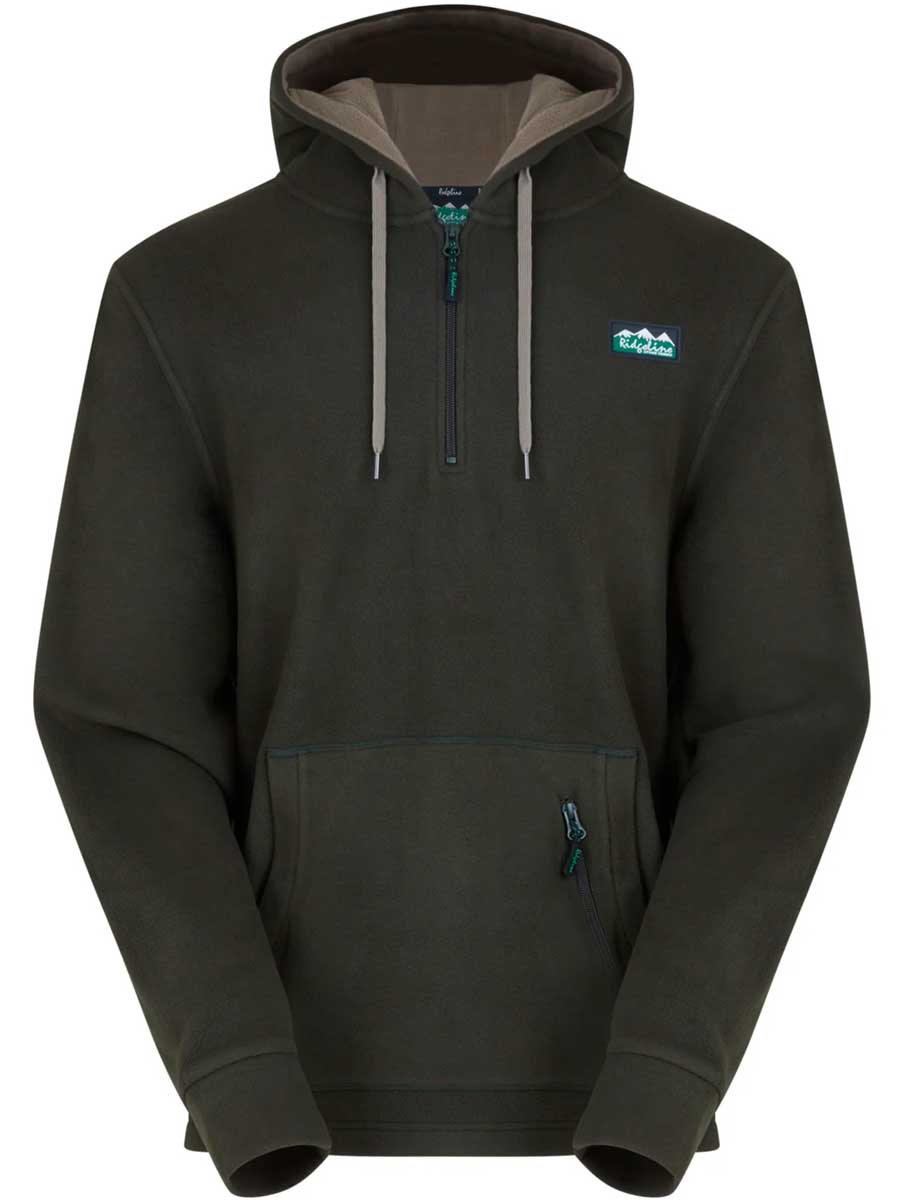 RIDGELINE Ballistic Fleece Hoodie - Mens - Deep Forest - Image 4