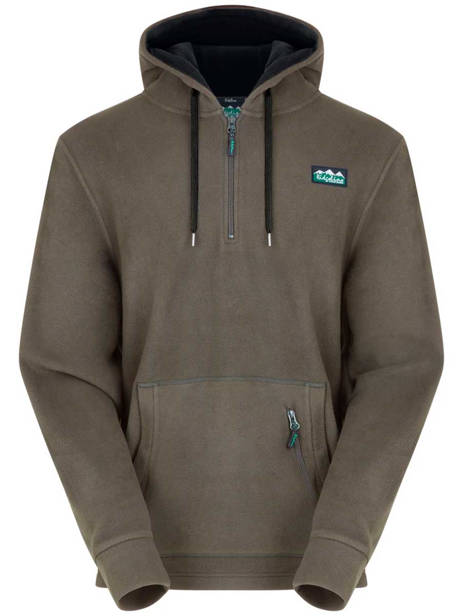 RIDGELINE Ballistic Fleece Hoodie - Mens - Smokey Olive - Image 5