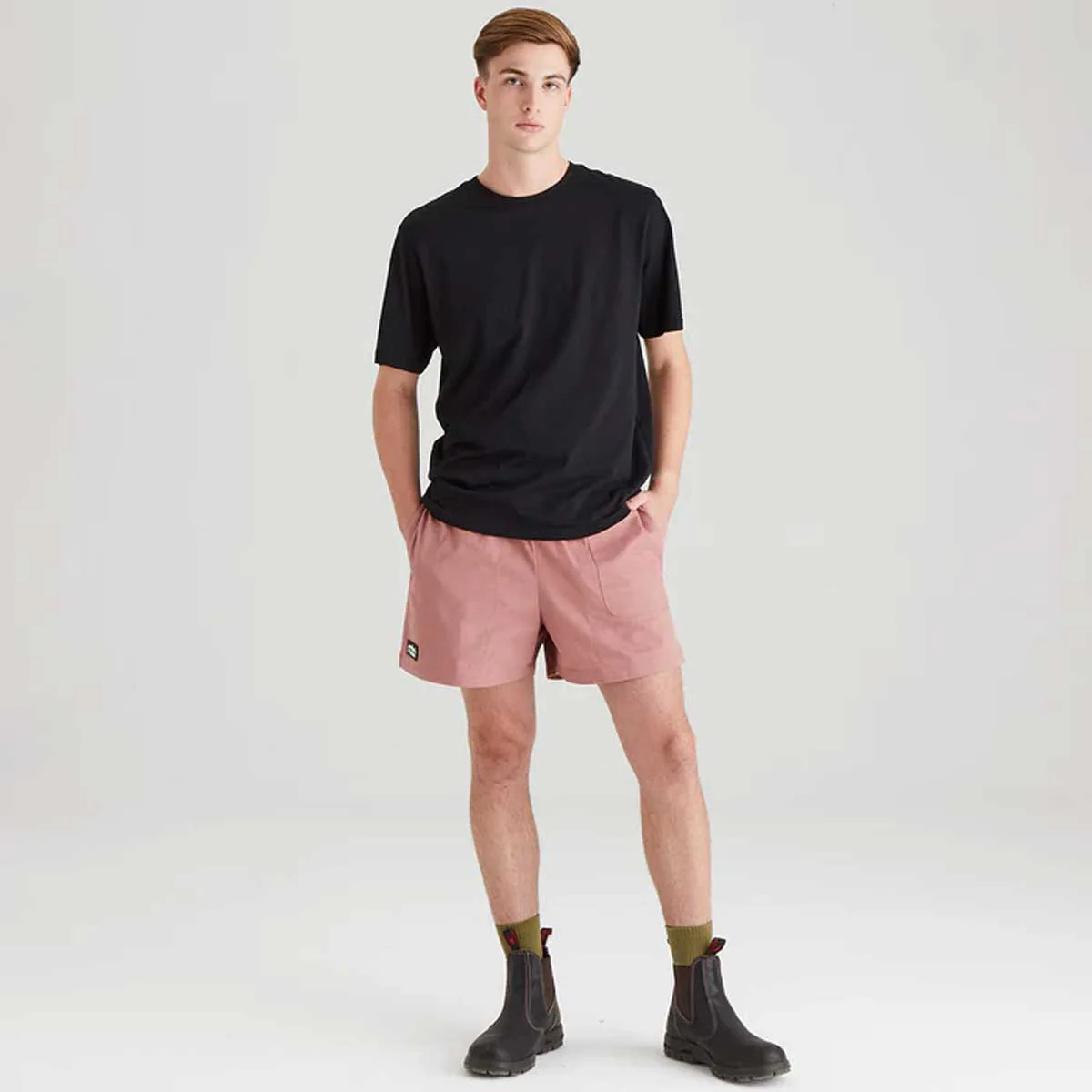 RIDGELINE Hose Down Shorts - Dusky Pink - Image 5