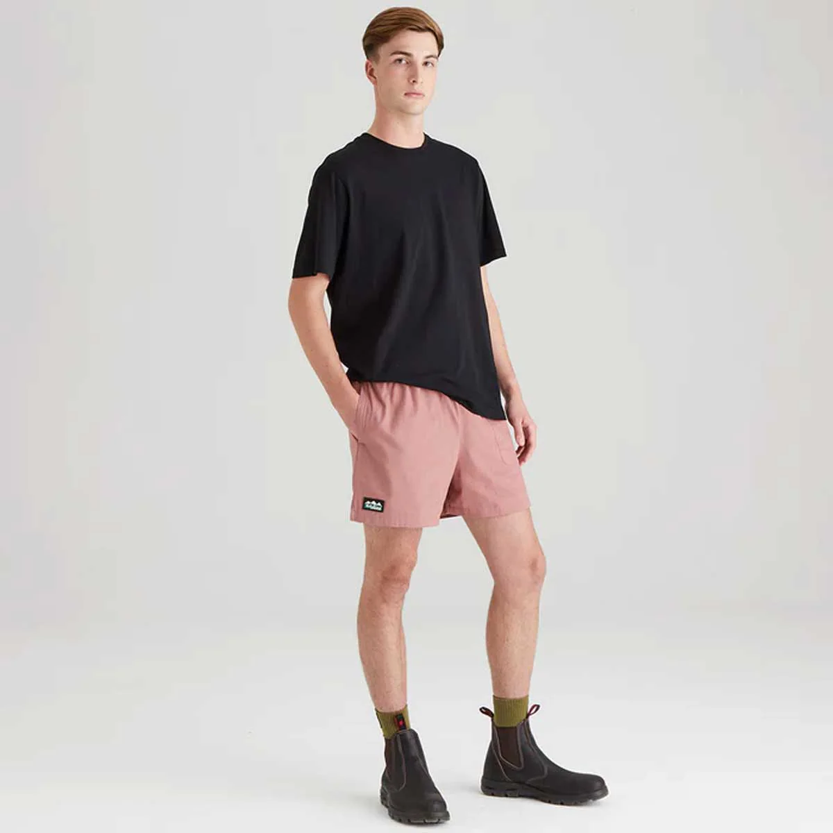 RIDGELINE Hose Down Shorts - Dusky Pink - Image 8