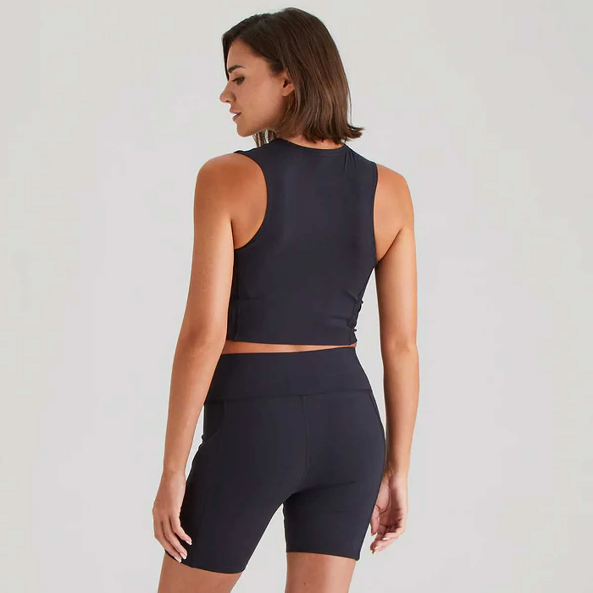RIDGELINE Ladies Infinity Crop Top - Black - Image 6