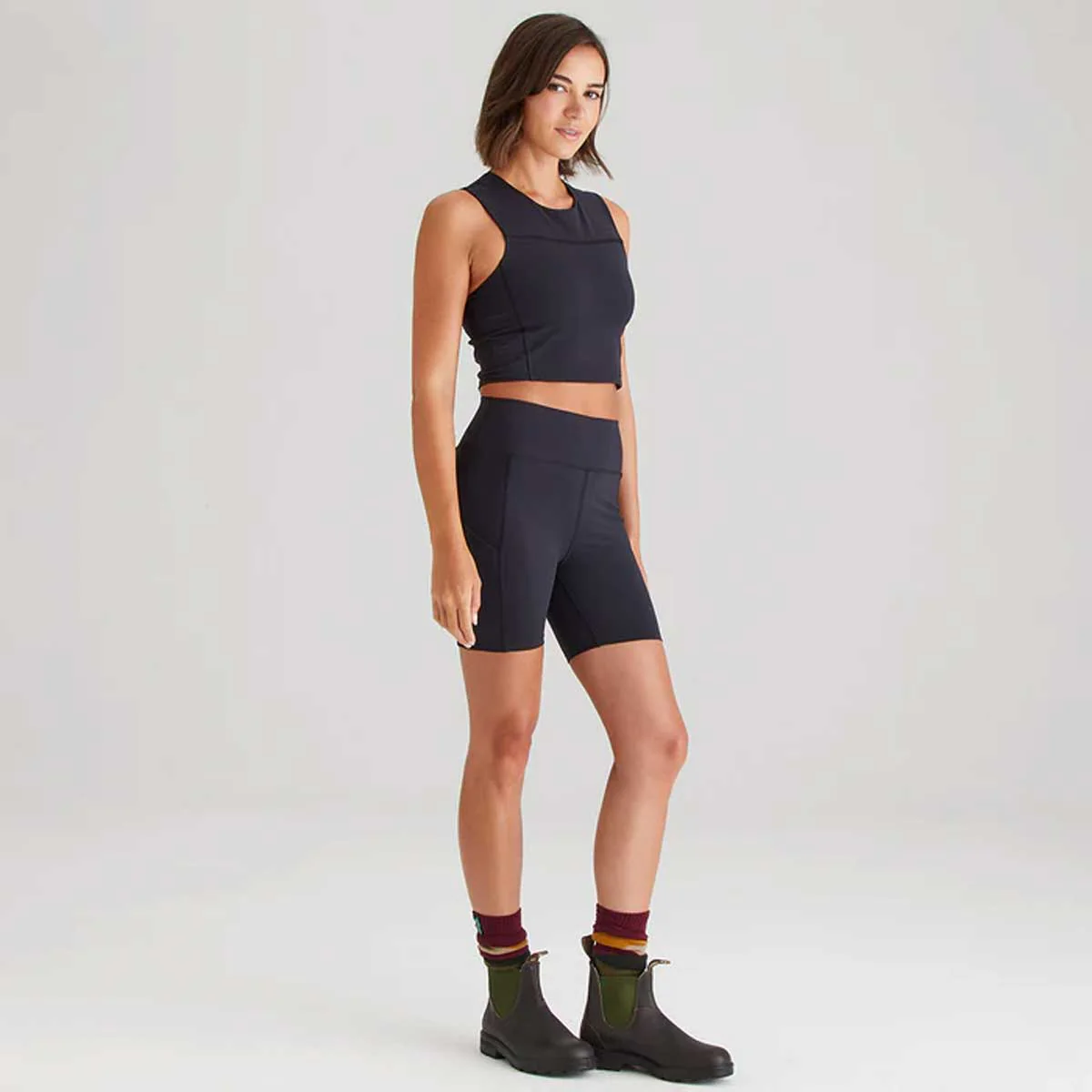 RIDGELINE Ladies Infinity Crop Top - Black - Image 8